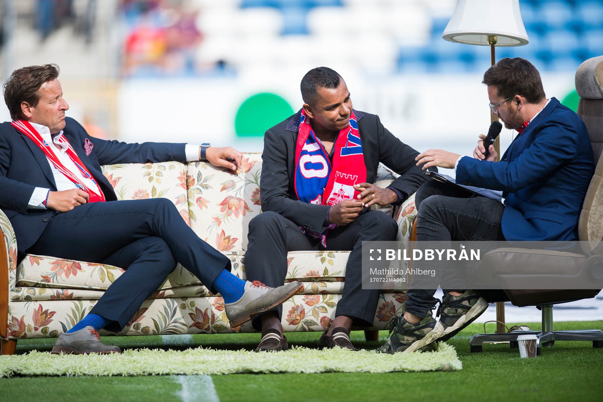 Helsingborgs klubbdirektör Mats-Ola Schulze och Alvaro