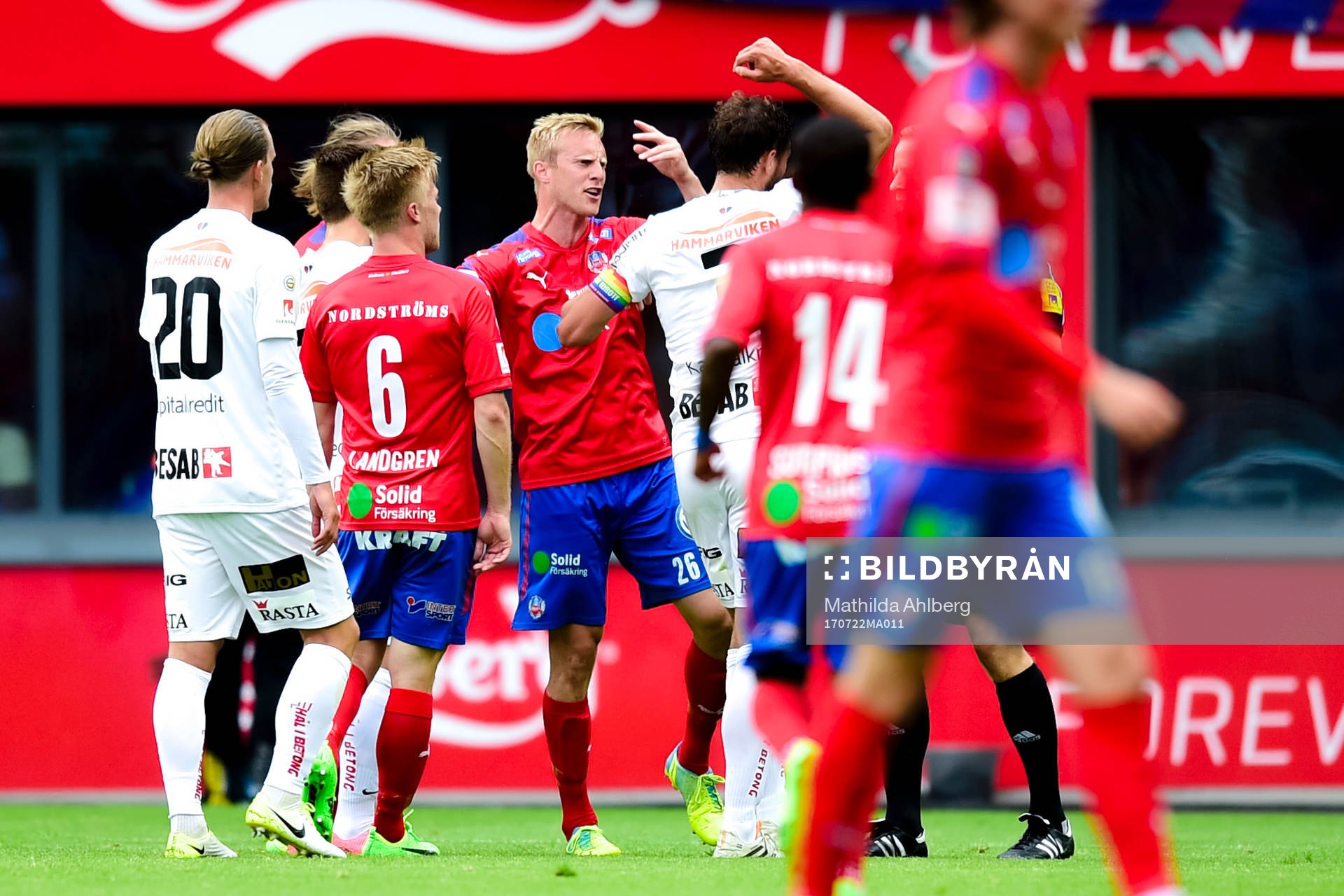 Helsingborgs Peter Larsson  i samtal med Örgrytes Johan