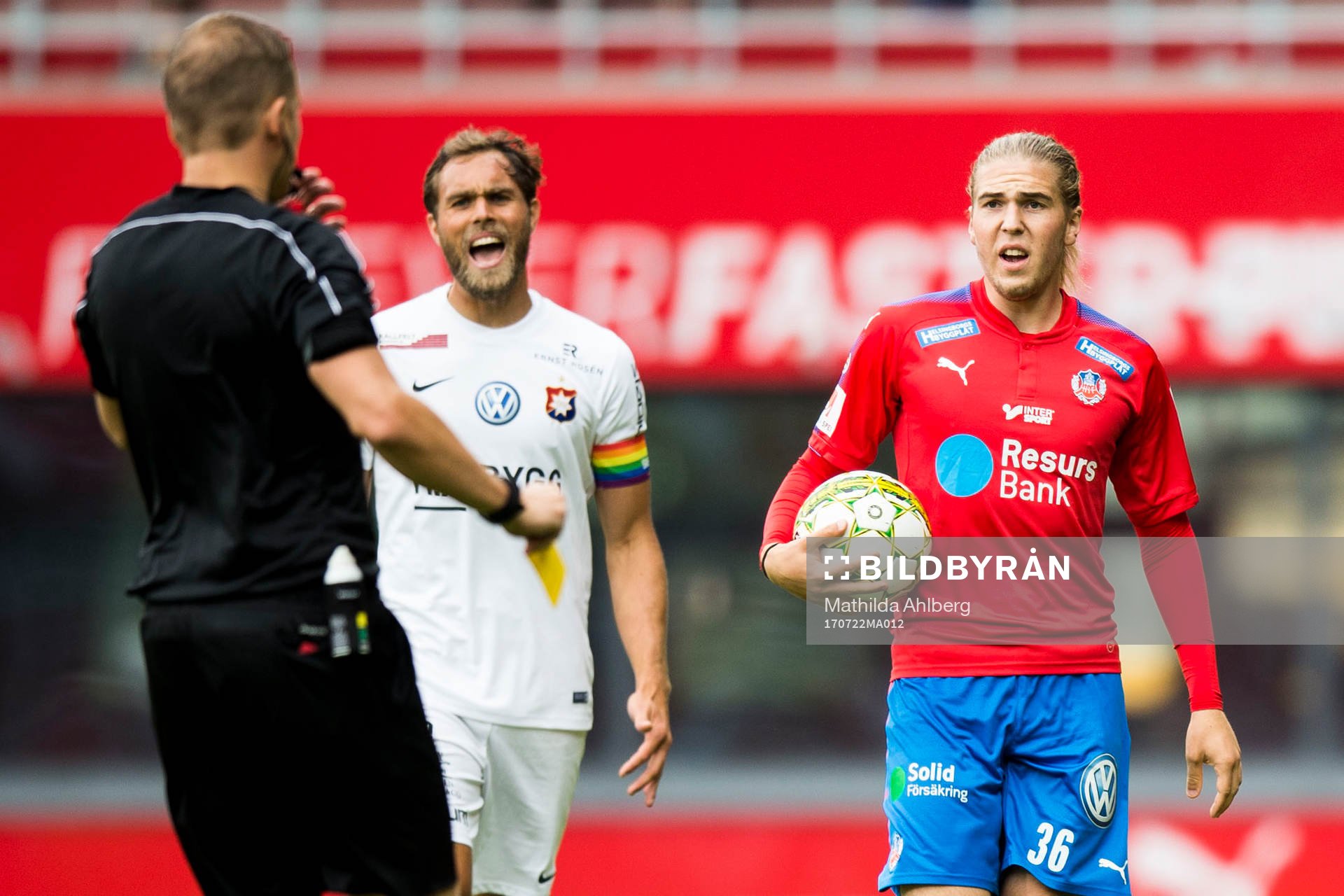 Örgrytes Johan Elmander och Helsingborgs Charlie Weberg