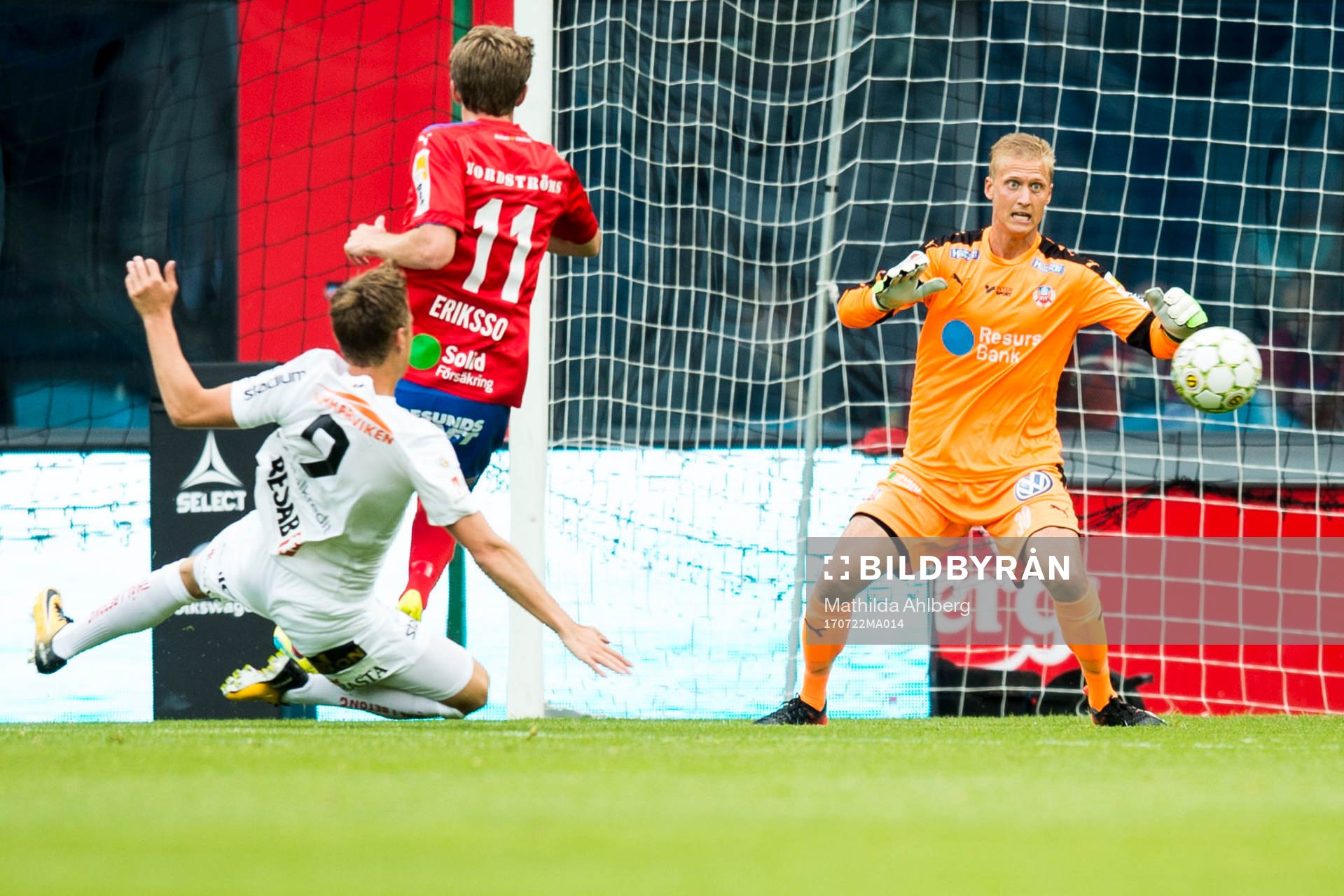 Helsingborgs målvakt Pär Hansson i målet