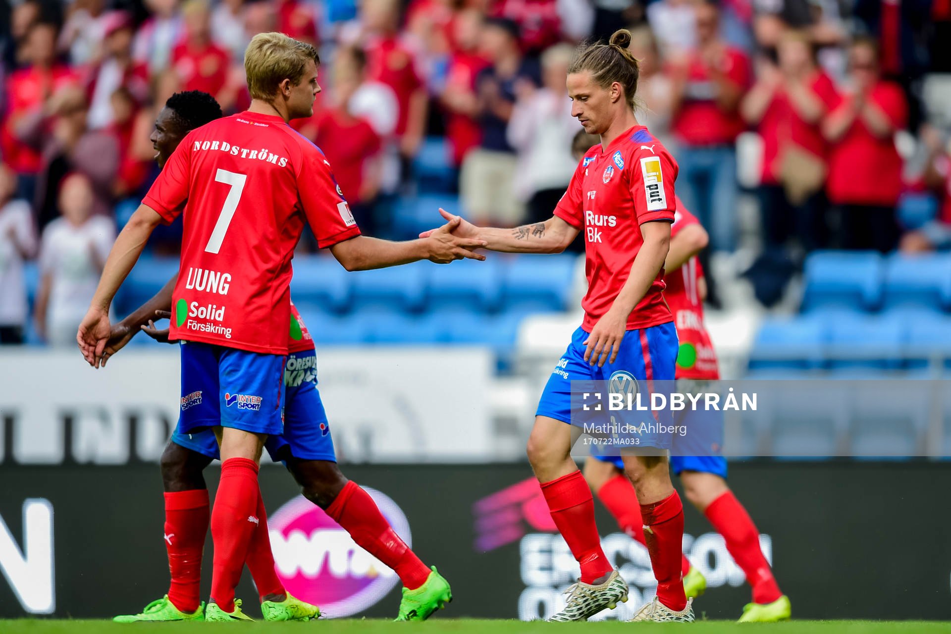 Helsingborgs Jesper Lange jublar