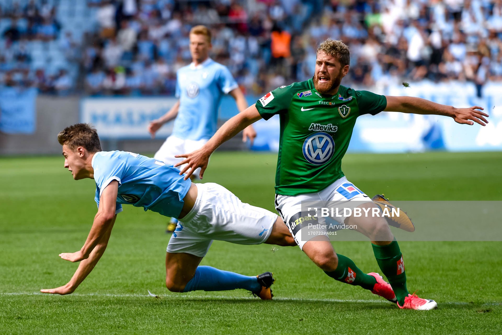 Malmö FFs Mattias Svanberg och Jönköpings Stefan Karlsson
