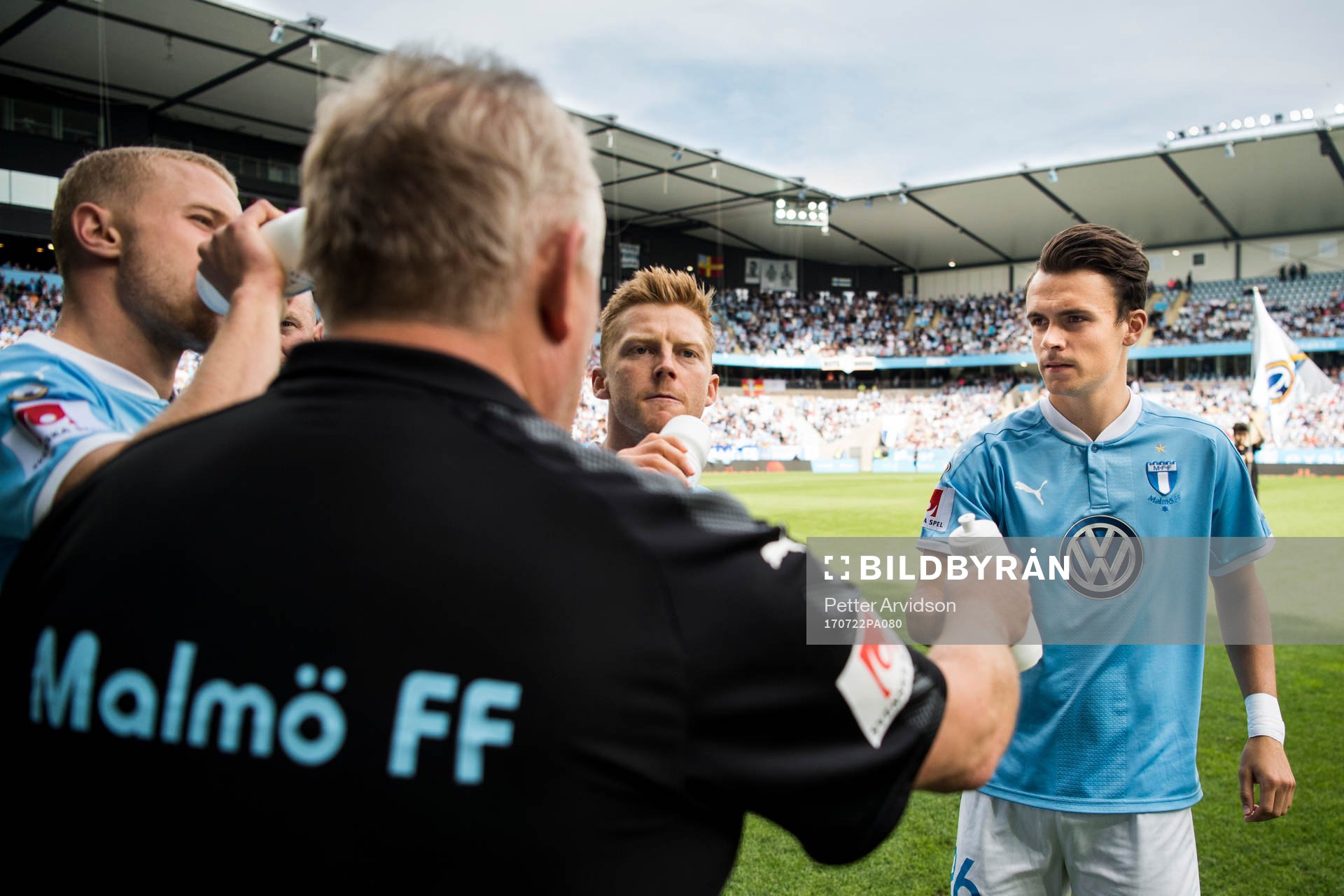 Malmö FFs Franz Brorsson, Anders Christiansen och Andreas