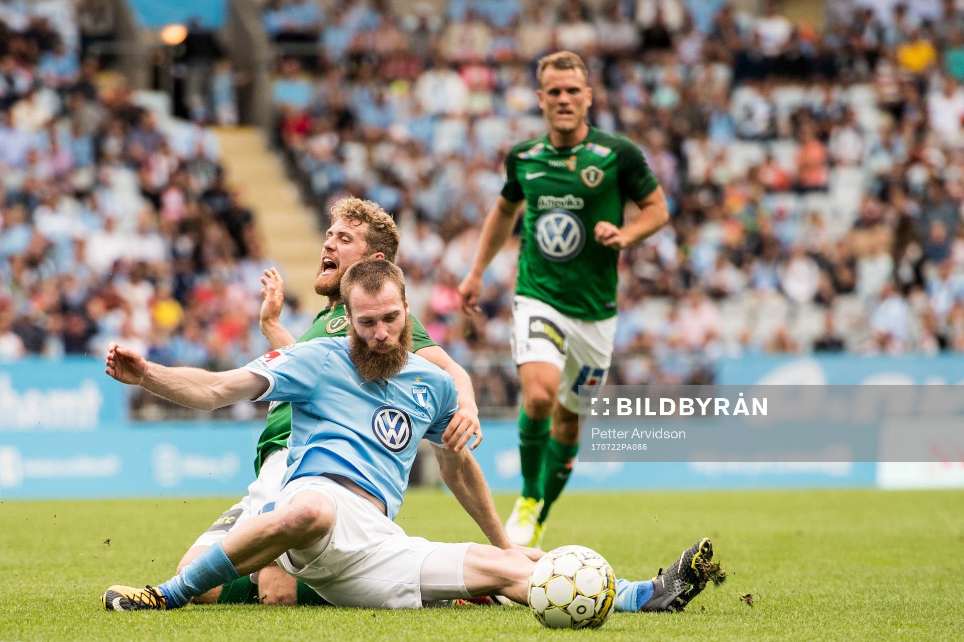 Malmö FFs Jo Inge Berget och Jönköpings Stefan Karlsson