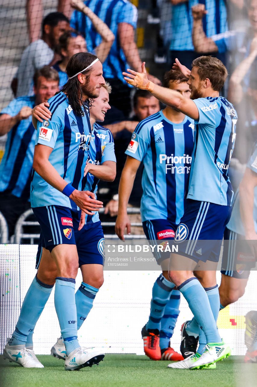 Djurgårdens Jonas Olsson jublar