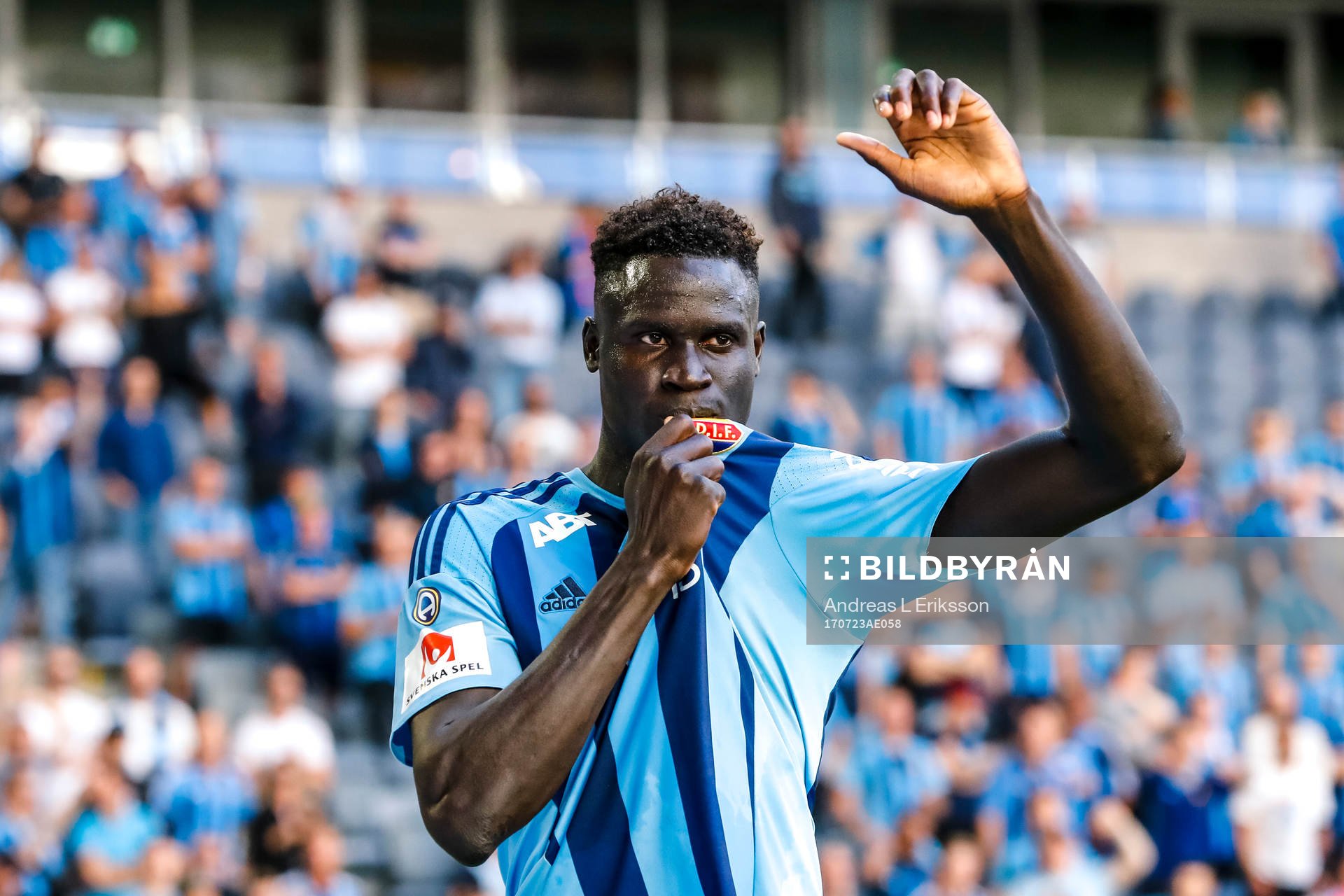 Djurgårdens Aliou Badji jublar