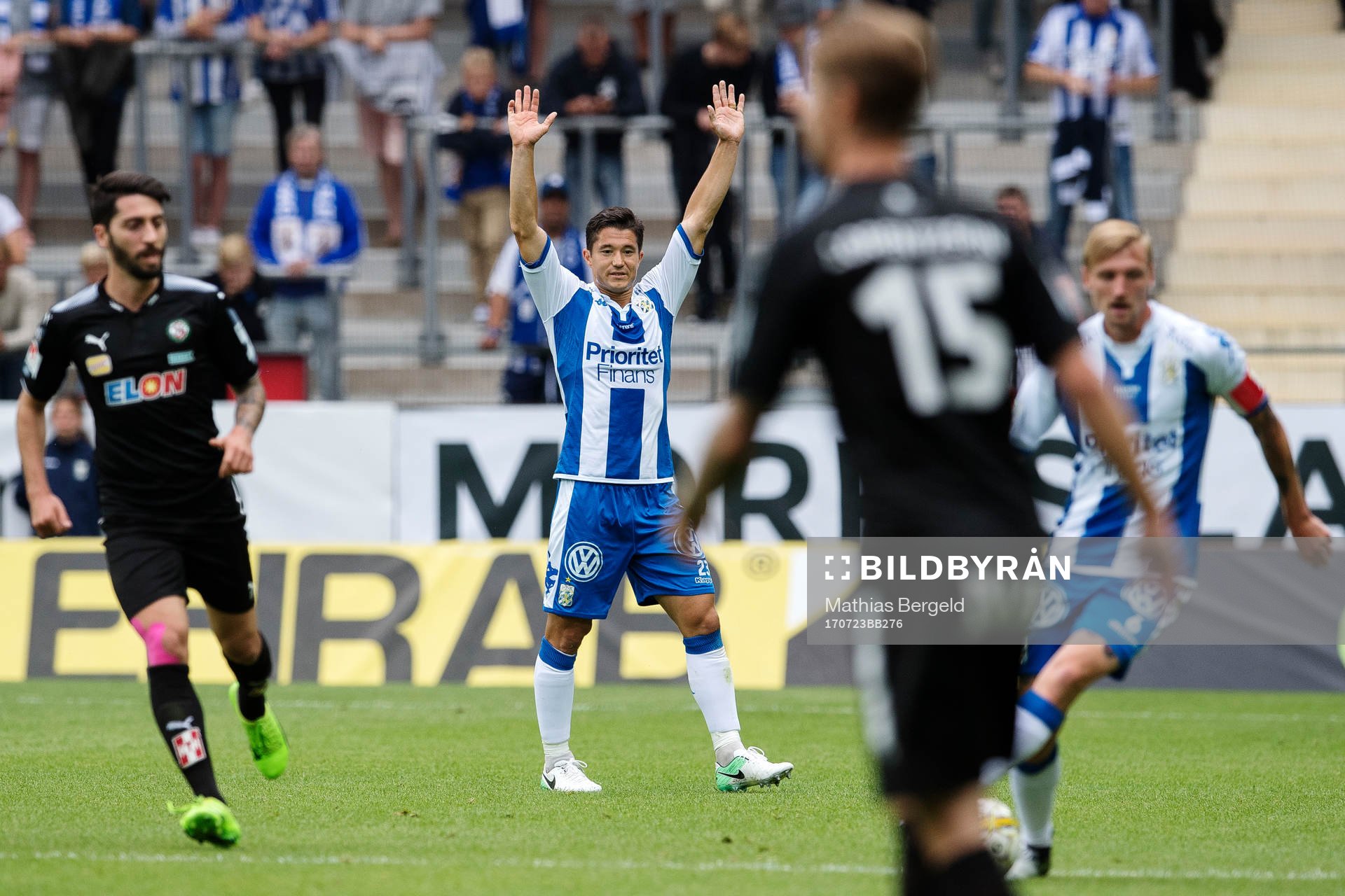 IFK Göteborgs David Boo Wiklander gestikulerar