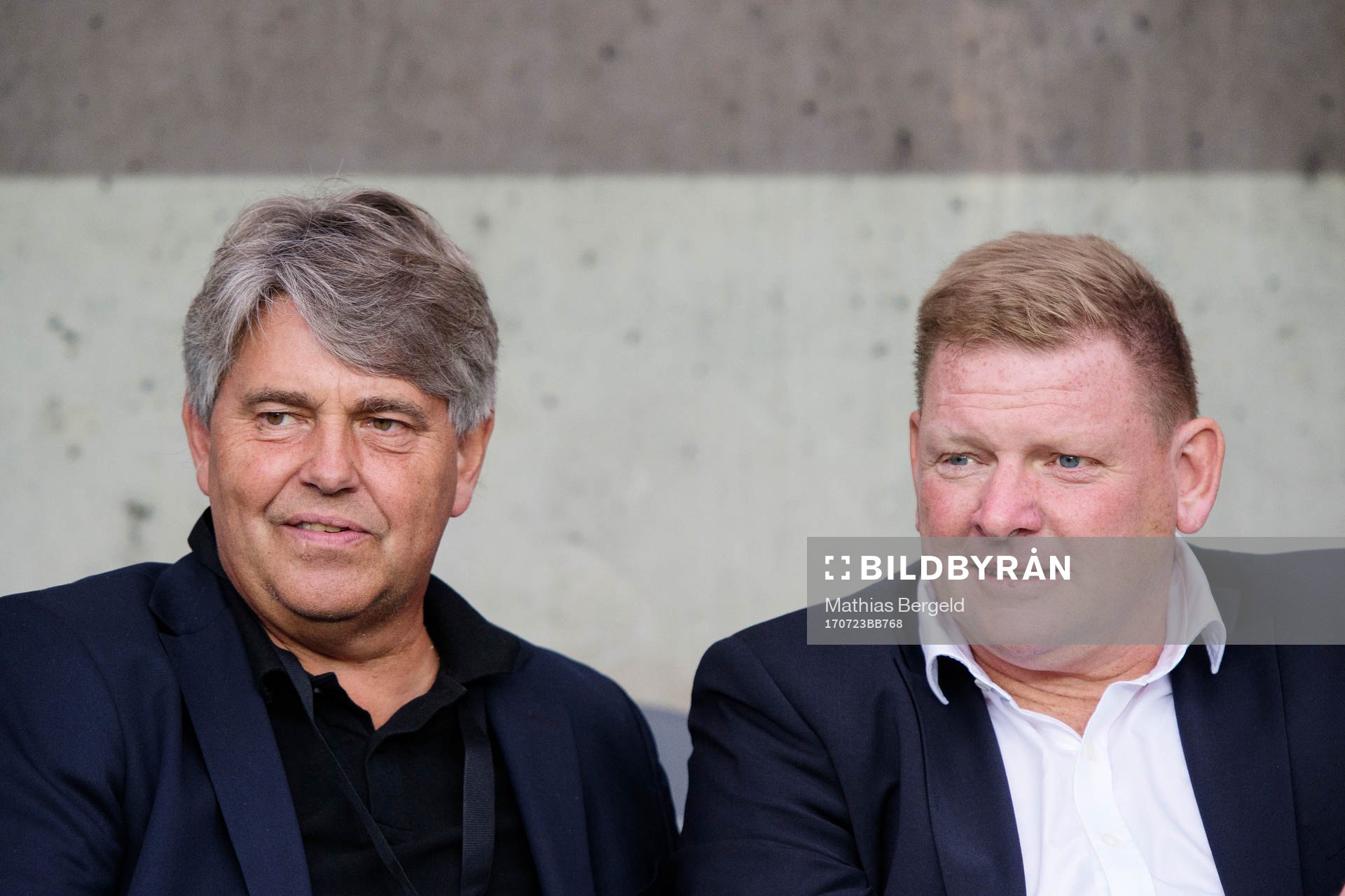 Thomas Wernerson och IFK Göteborgs tränare Alf Westerberg inför fotbollsmatchen i Allsvenskan mellan IFK Göteborg och Örebro den 23 juli 2017 i Göteborg.