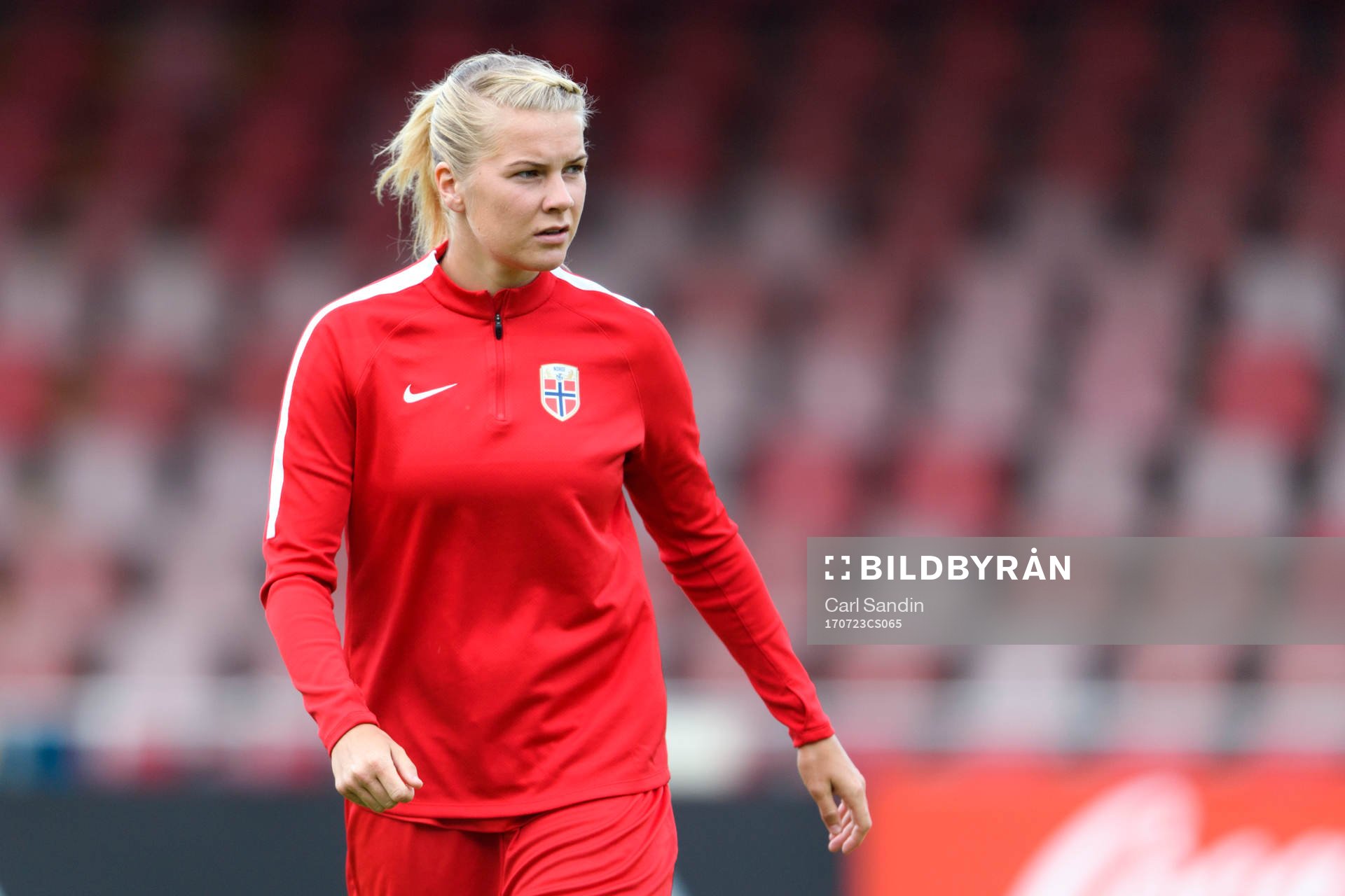 Ada Hegerberg på en träning med det norska landslaget