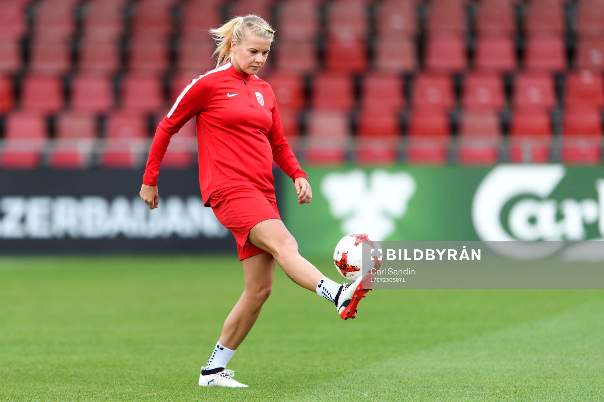 Ada Hegerberg på en träning med det norska landslaget