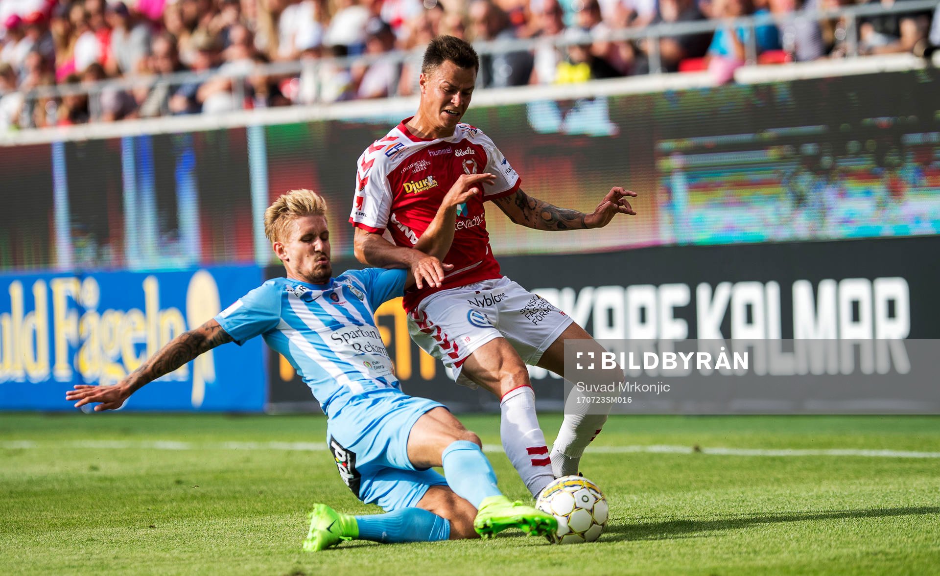 Kalmars Melker Hallberg och AFC Eskilstunas Daniel