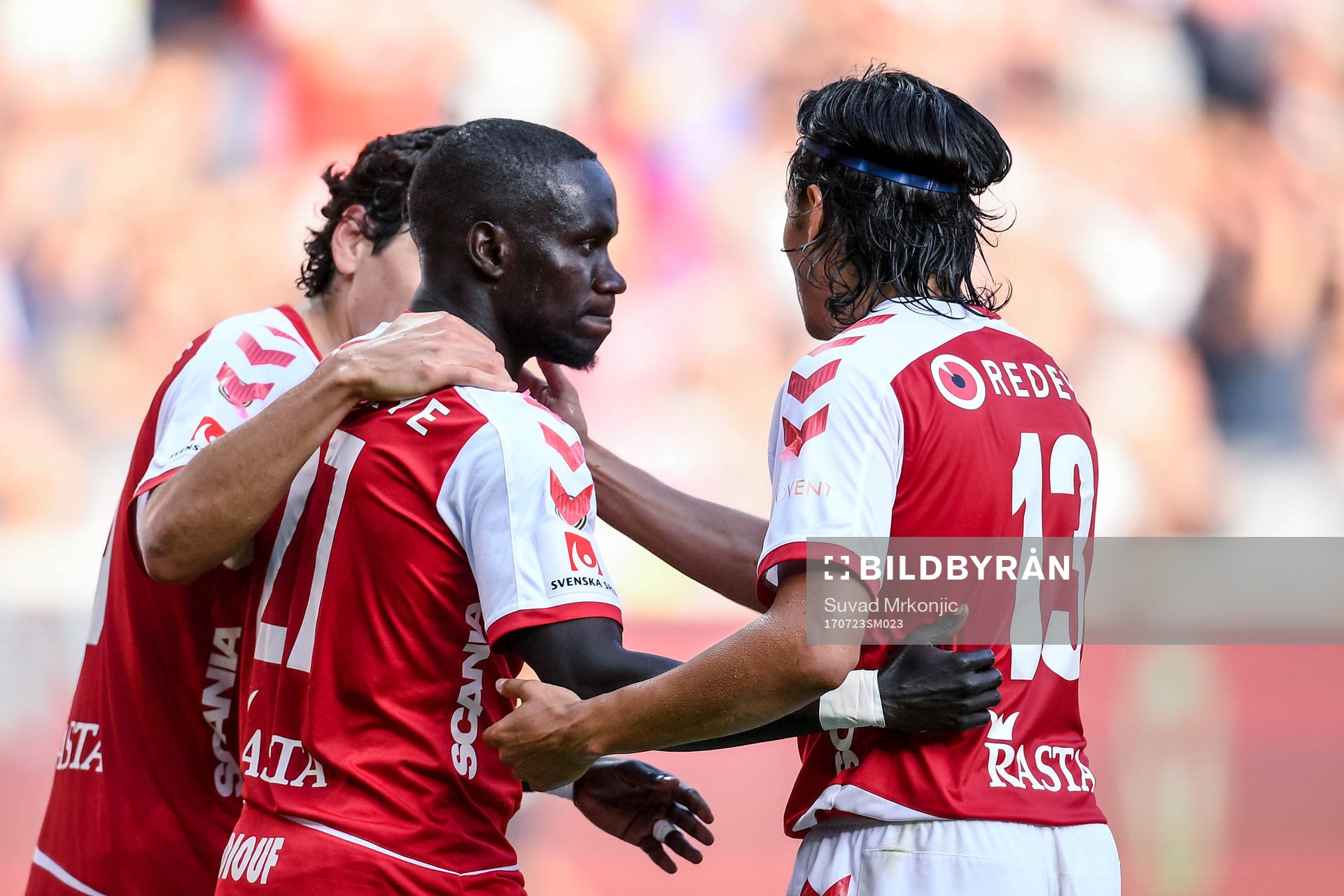 Kalmars Papa Alioune Diouf jublar