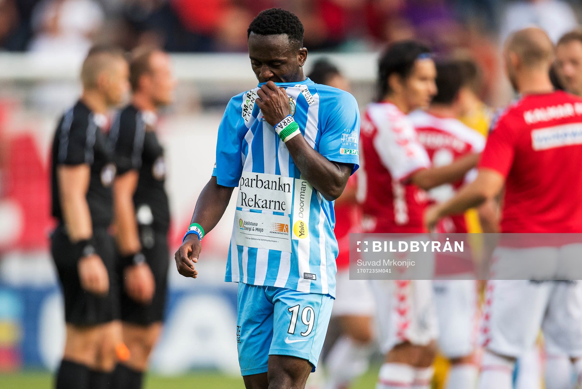 AFC Eskilstunas Mohamed Buya Turay deppar
