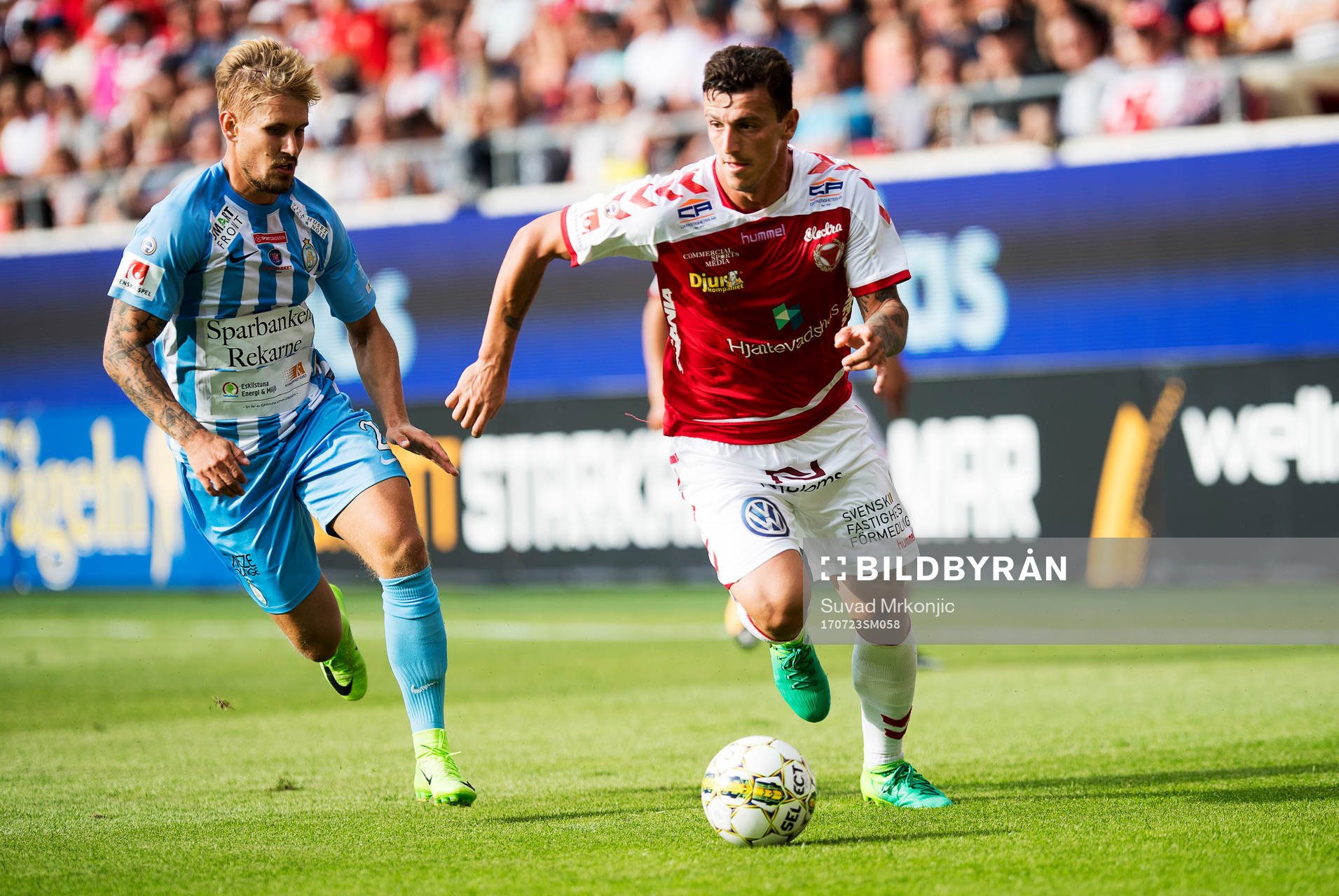 Kalmars Erton Fejzullahu och AFC Eskilstunas Daniel