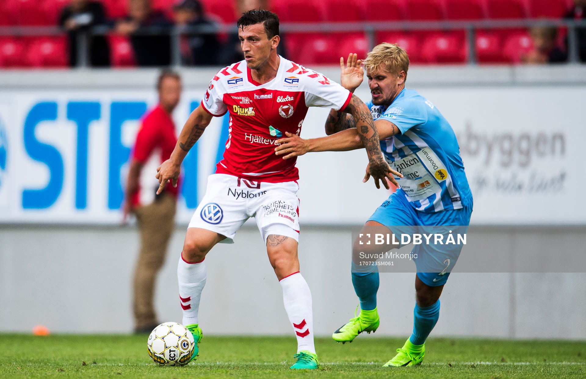 Kalmars Erton Fejzullahu och AFC Eskilstunas Daniel
