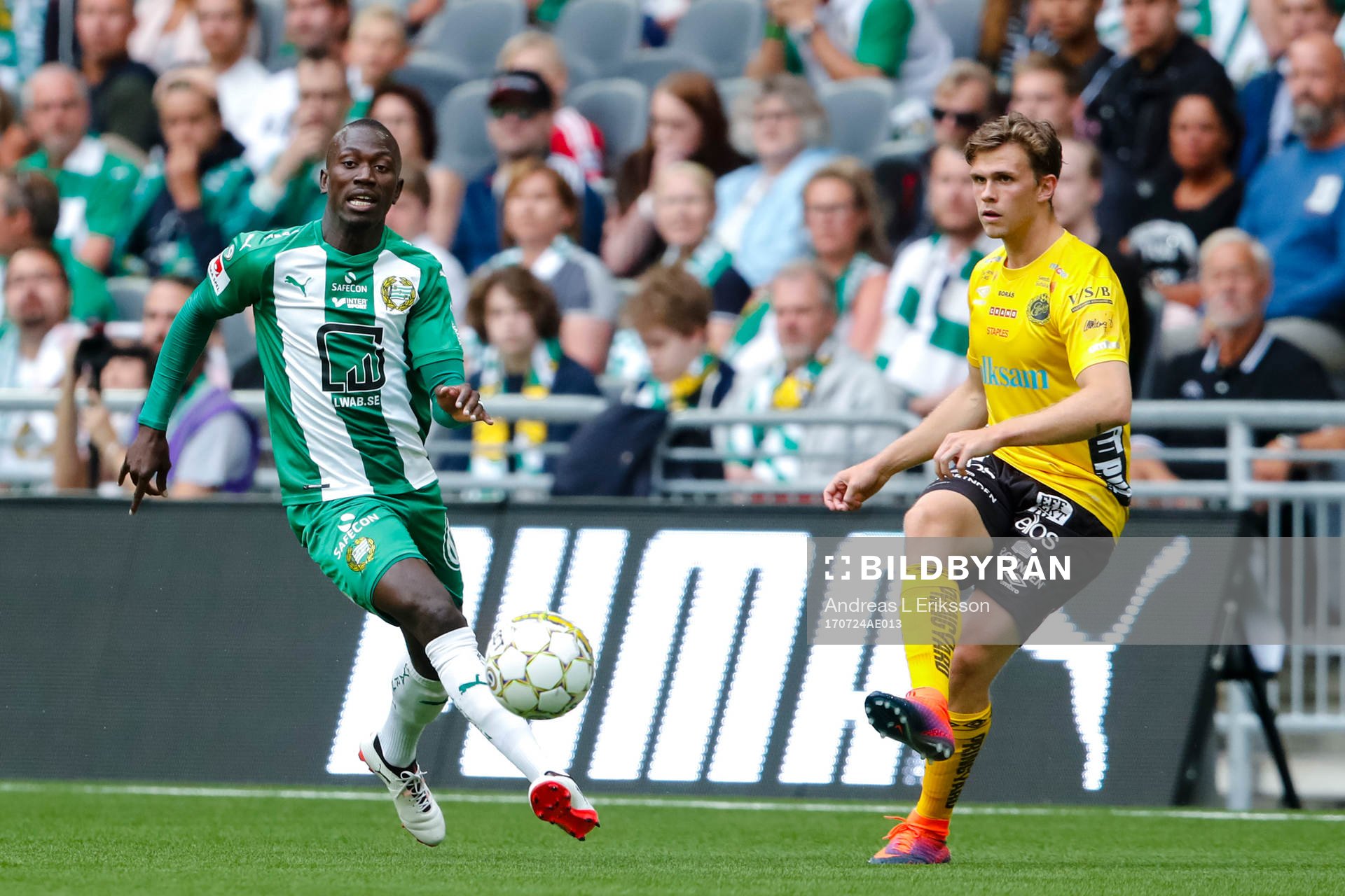 Hammarbys Pa Amat Dibba och Elfsborgs Jesper Manns