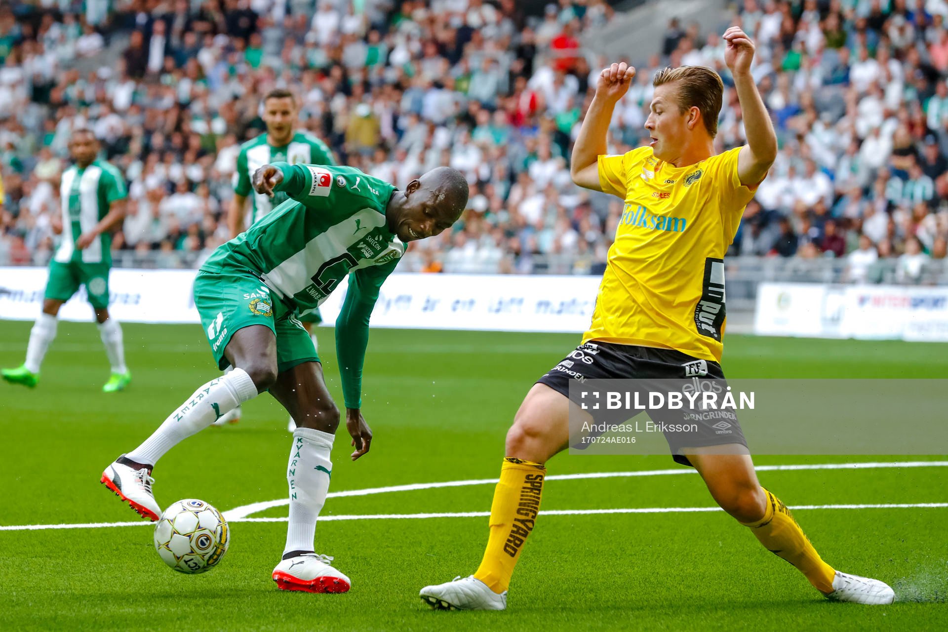 Hammarbys Pa Amat Dibba och Elfsborgs Simon Olsson