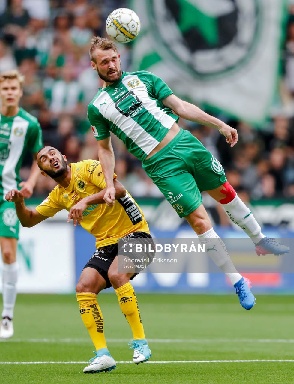 Elfsborgs Issam Jebali och Hammarbys Mads Fenger Nielsen