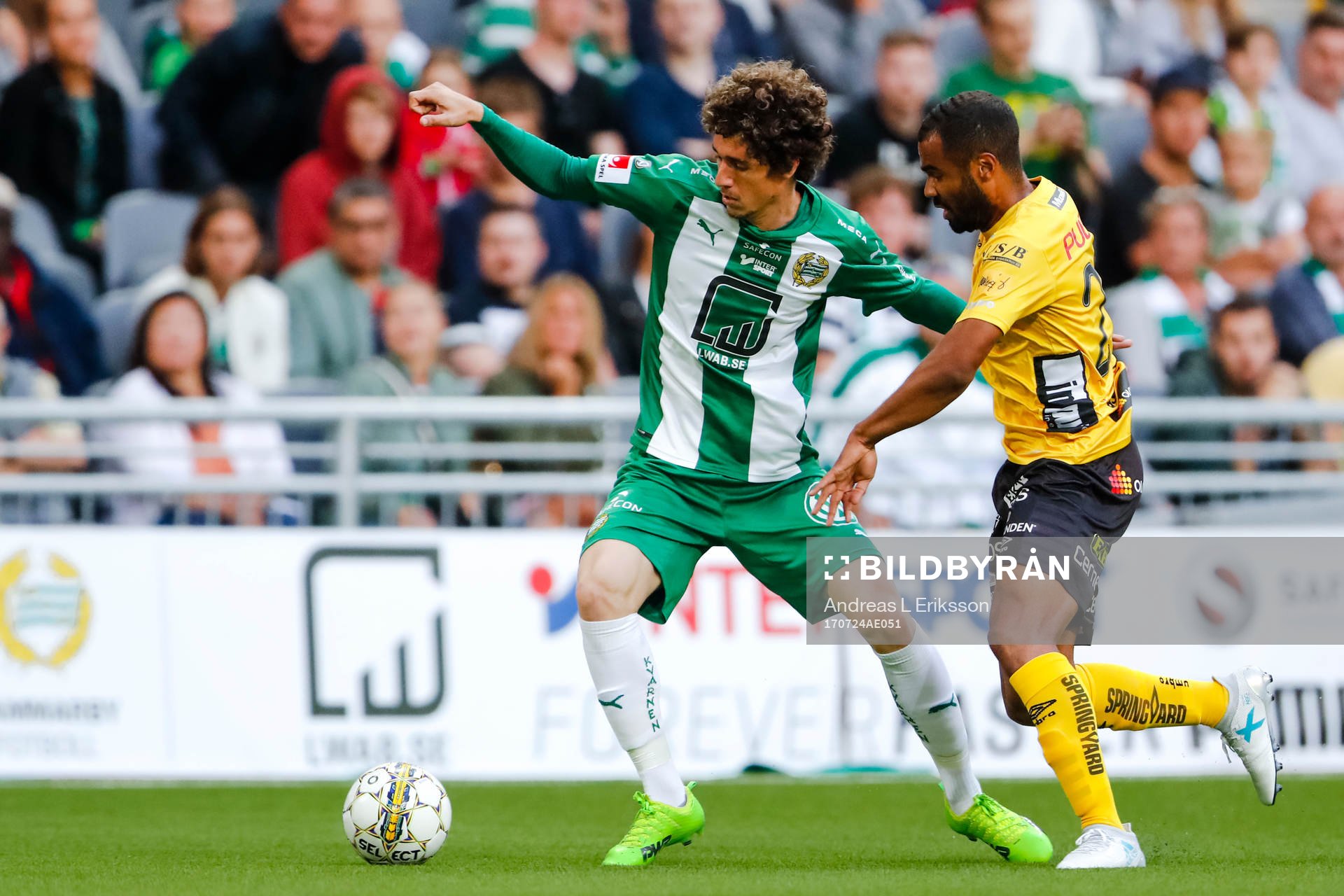 Hammarbys Romulo Cabral Pereira Pinto och Elfsborgs Adam