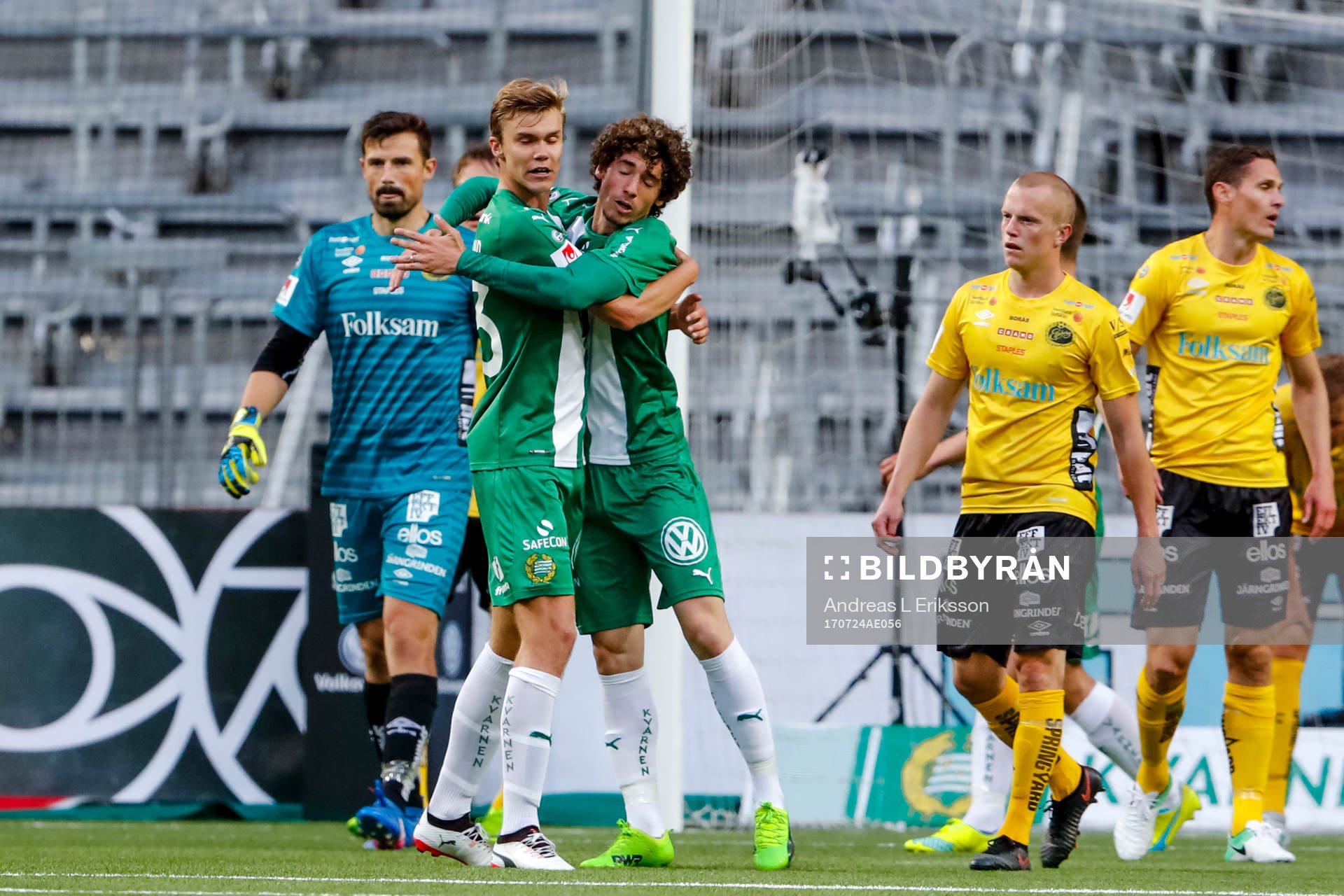 Hammarbys Marcus Degerlund och Romulo Cabral Pereira Pinto