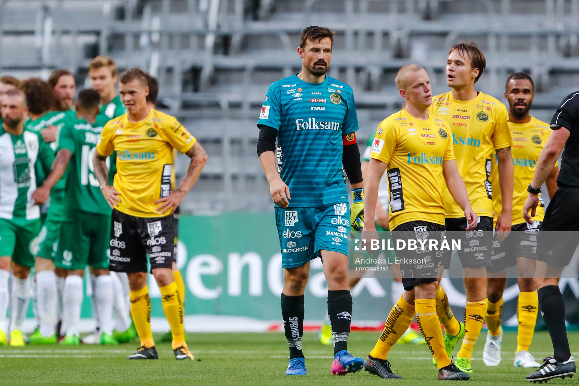 Elfsborgs målvakt Kevin Stuhr Ellegaard och Daniel