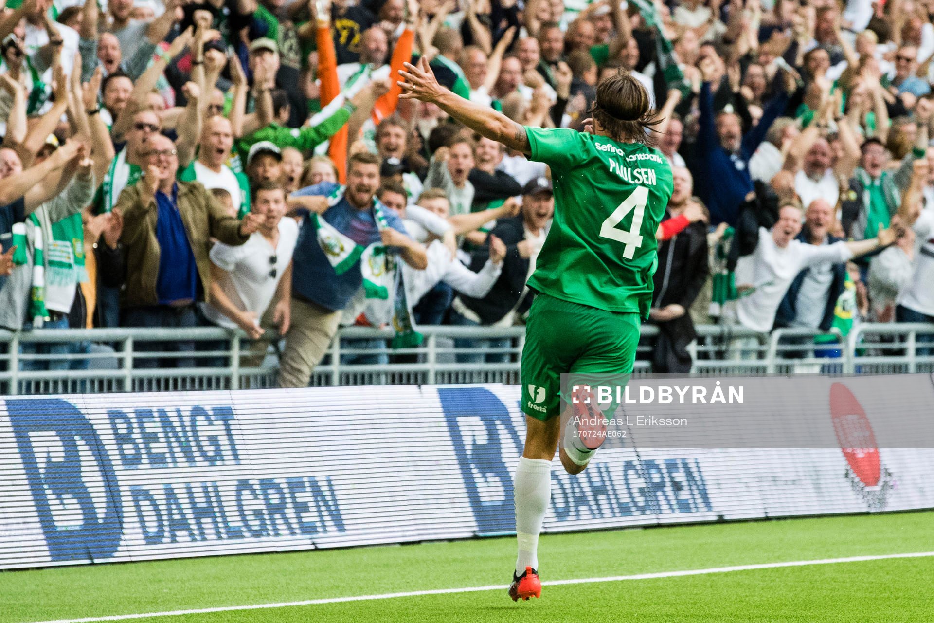 Hammarbys Björn Paulsen jublar