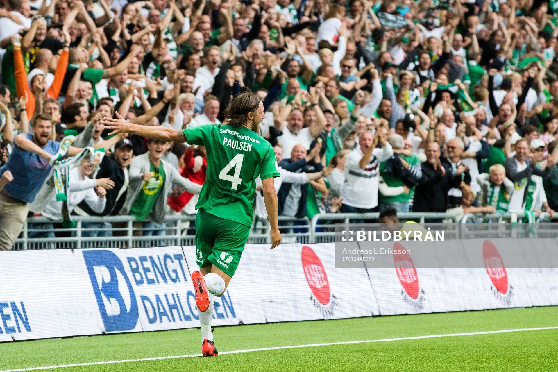 Hammarbys Björn Paulsen jublar