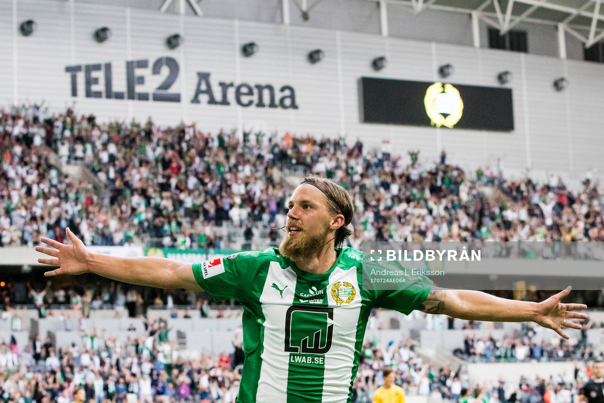 Hammarbys Björn Paulsen jublar