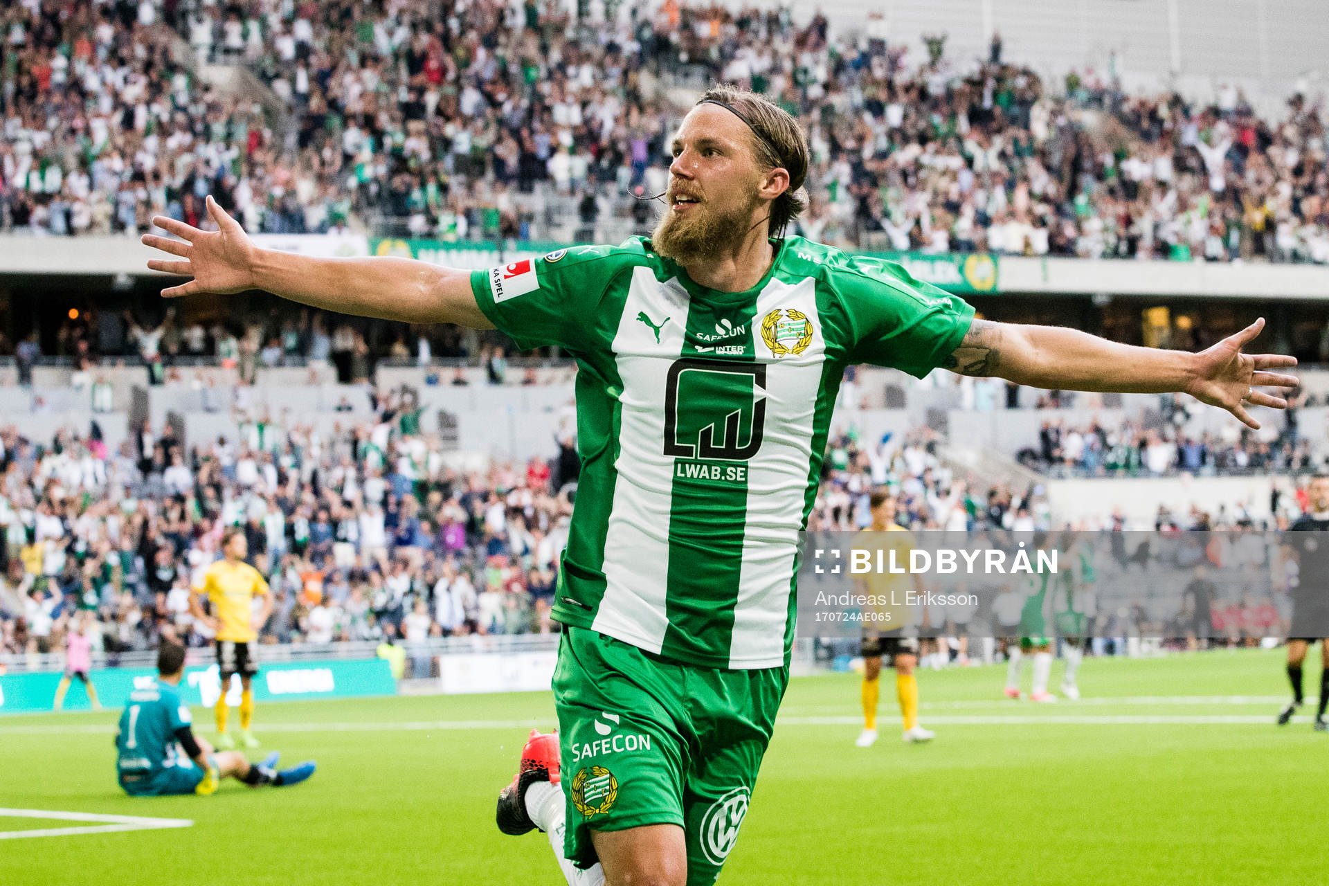 Hammarbys Björn Paulsen jublar