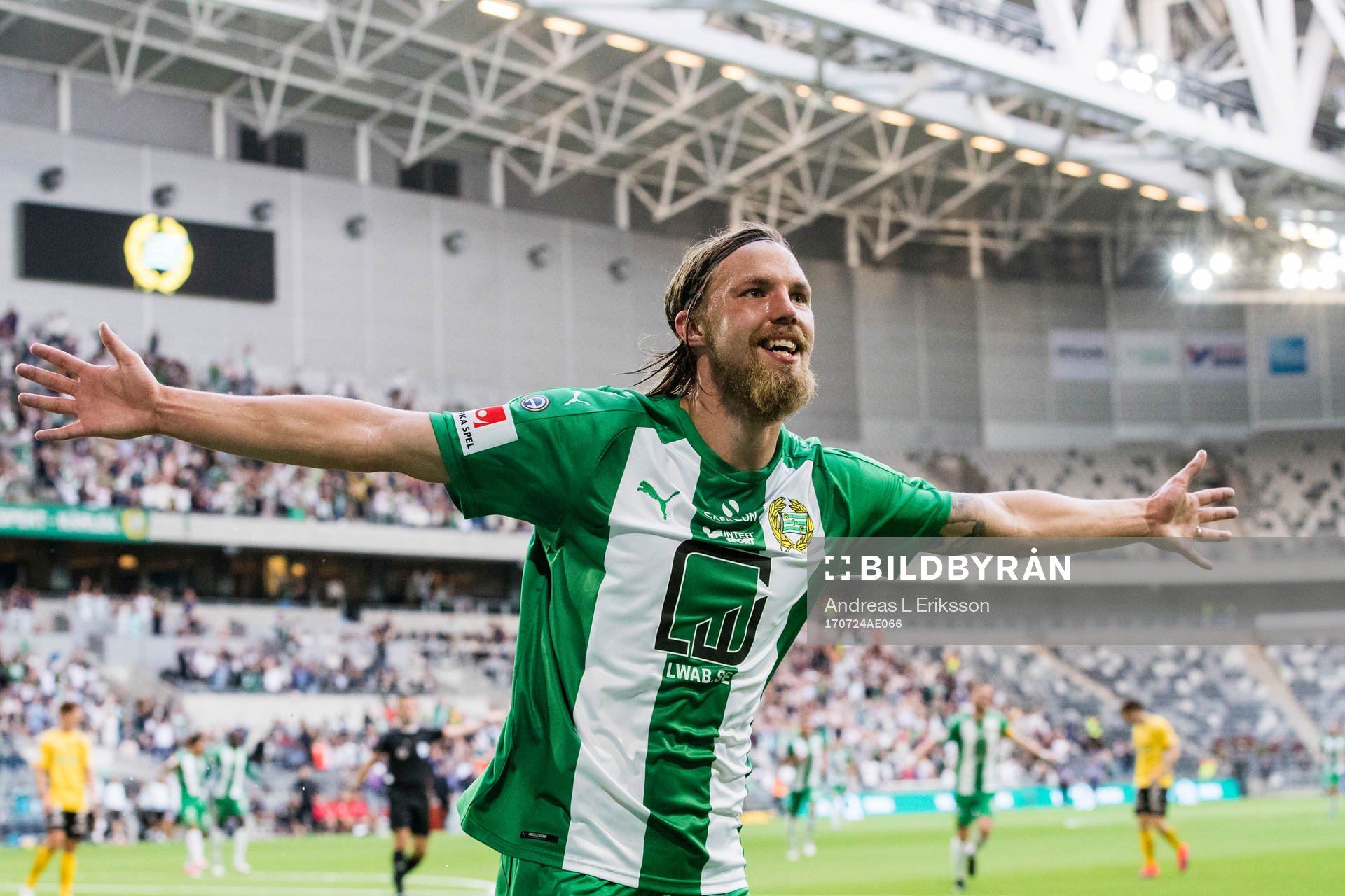 Hammarbys Björn Paulsen jublar