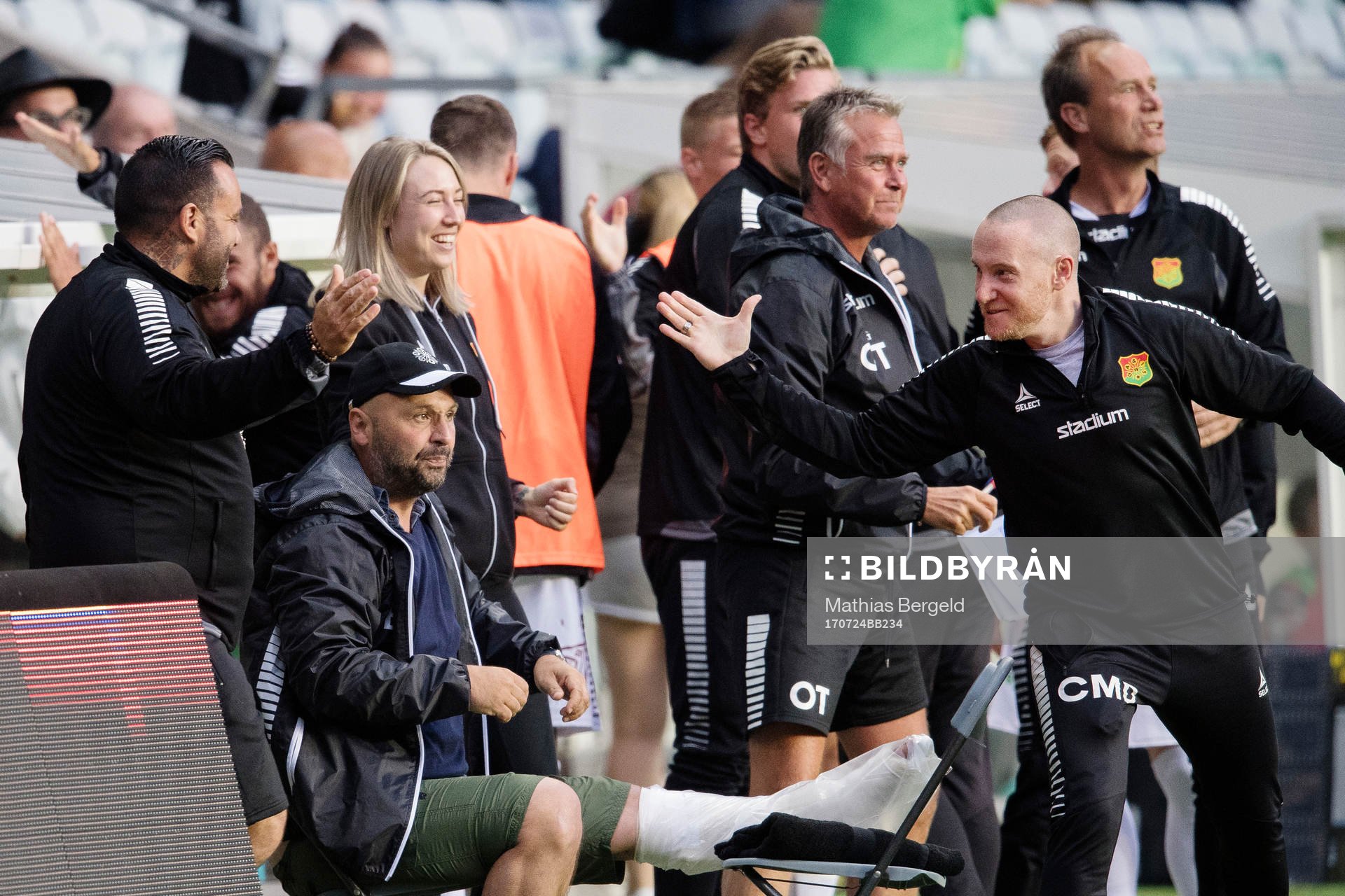 GAIS tränare Bosko Orovic jublar