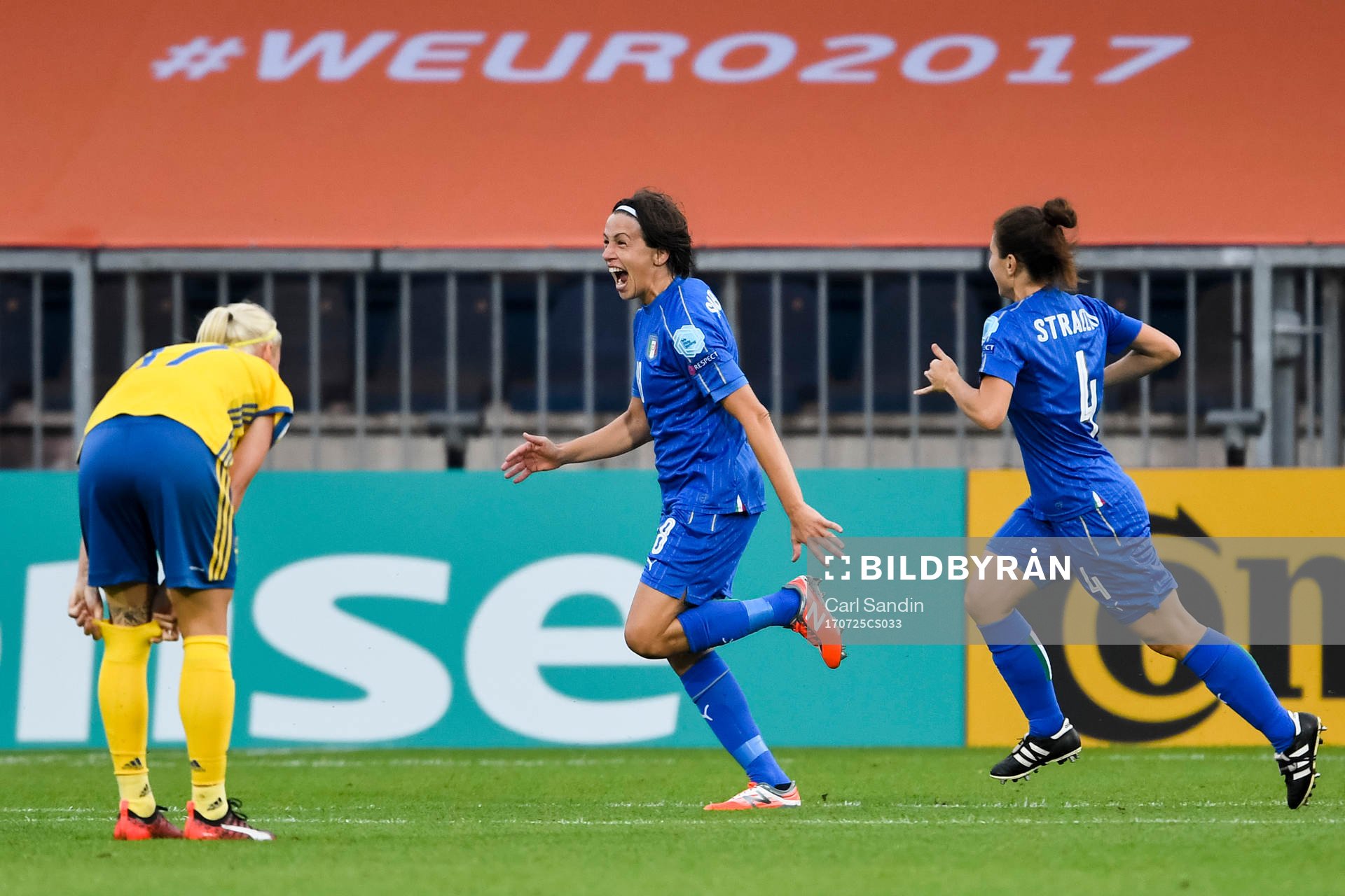 Italiens Daniela Sabatino jublar
