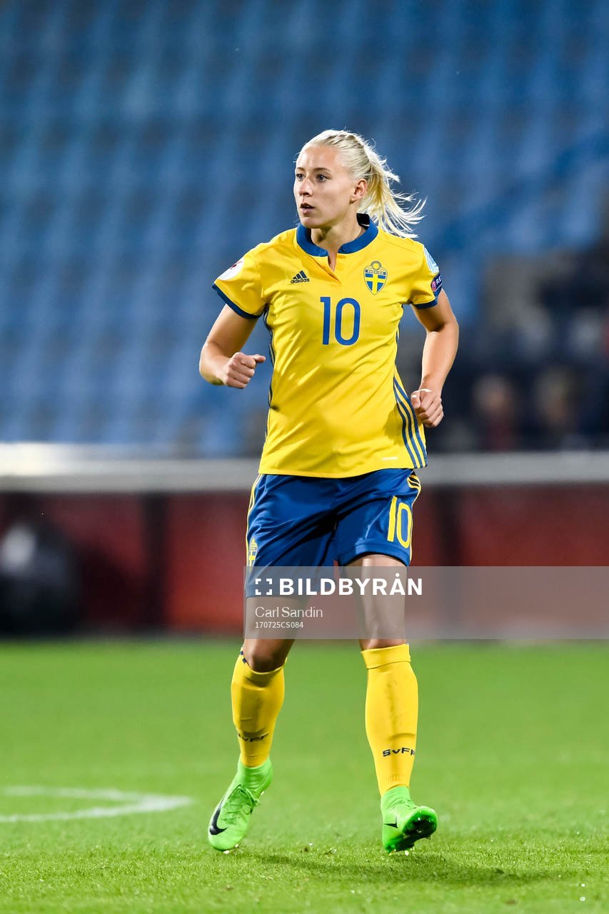 Sveriges Julia Spetsmark i matchen mellan Sverige och Italien under dag 10 av fotbolls-EM den 25 juli 2017 i Doetinchem.