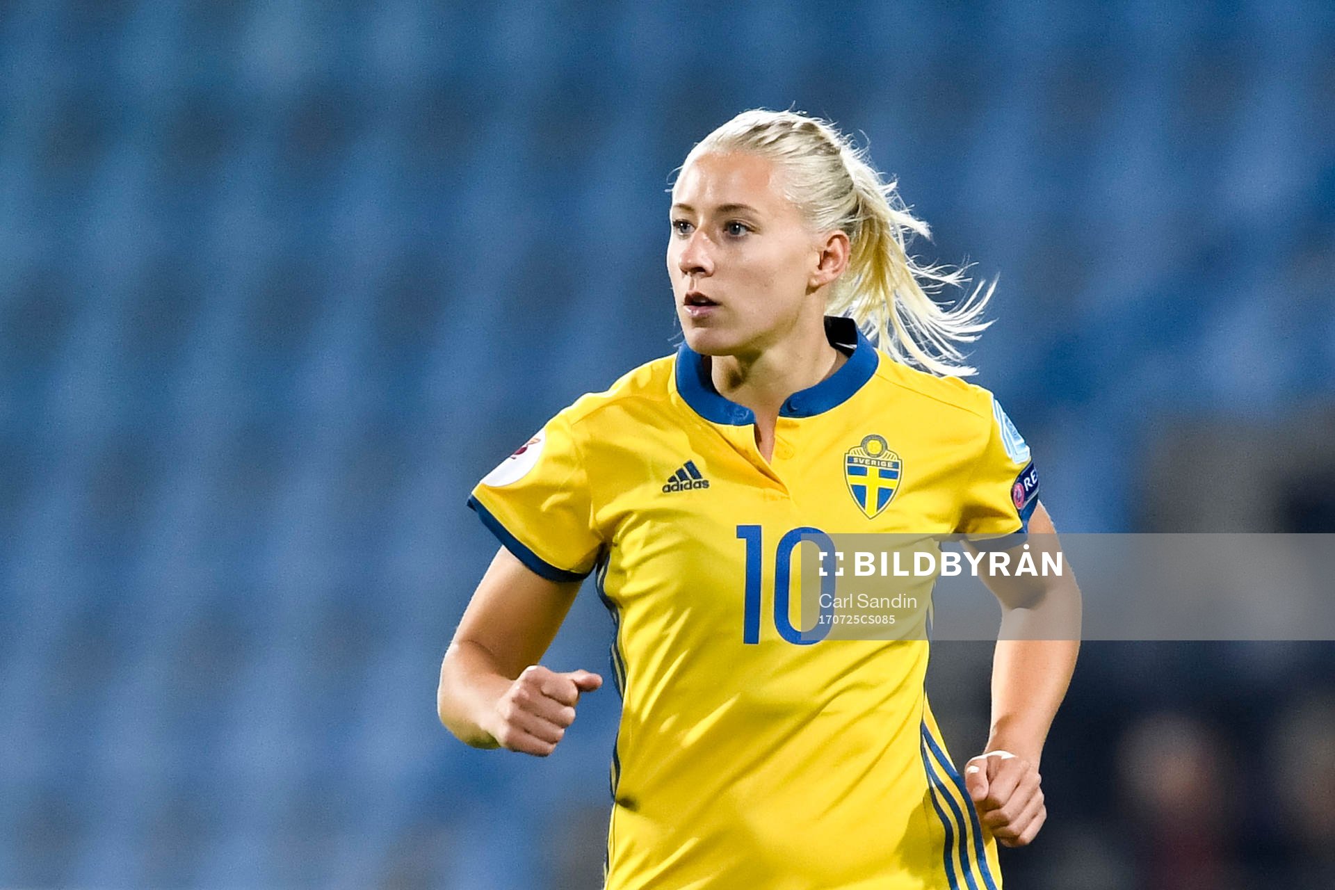 Sveriges Julia Spetsmark i matchen mellan Sverige och Italien under dag 10 av fotbolls-EM den 25 juli 2017 i Doetinchem.
