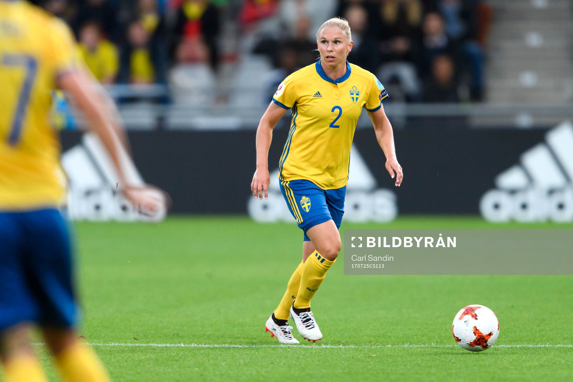 Sveriges Jonna Andersson i matchen mellan Sverige och