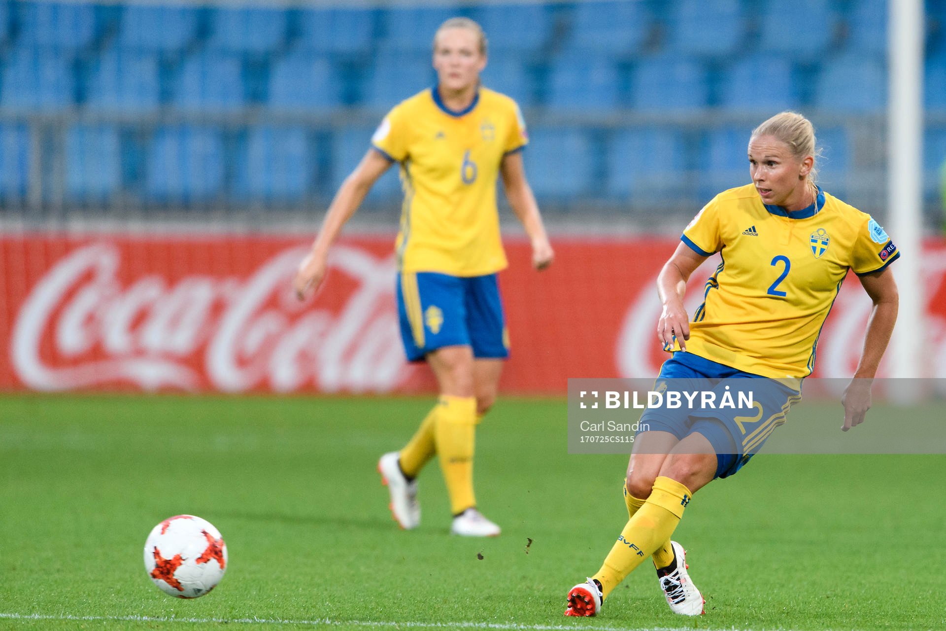 Sveriges Jonna Andersson i matchen mellan Sverige och