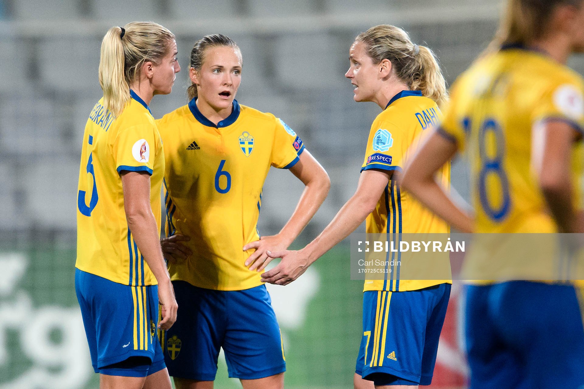 Sveriges Linda Sembrant, Magdalena Eriksson och Lisa