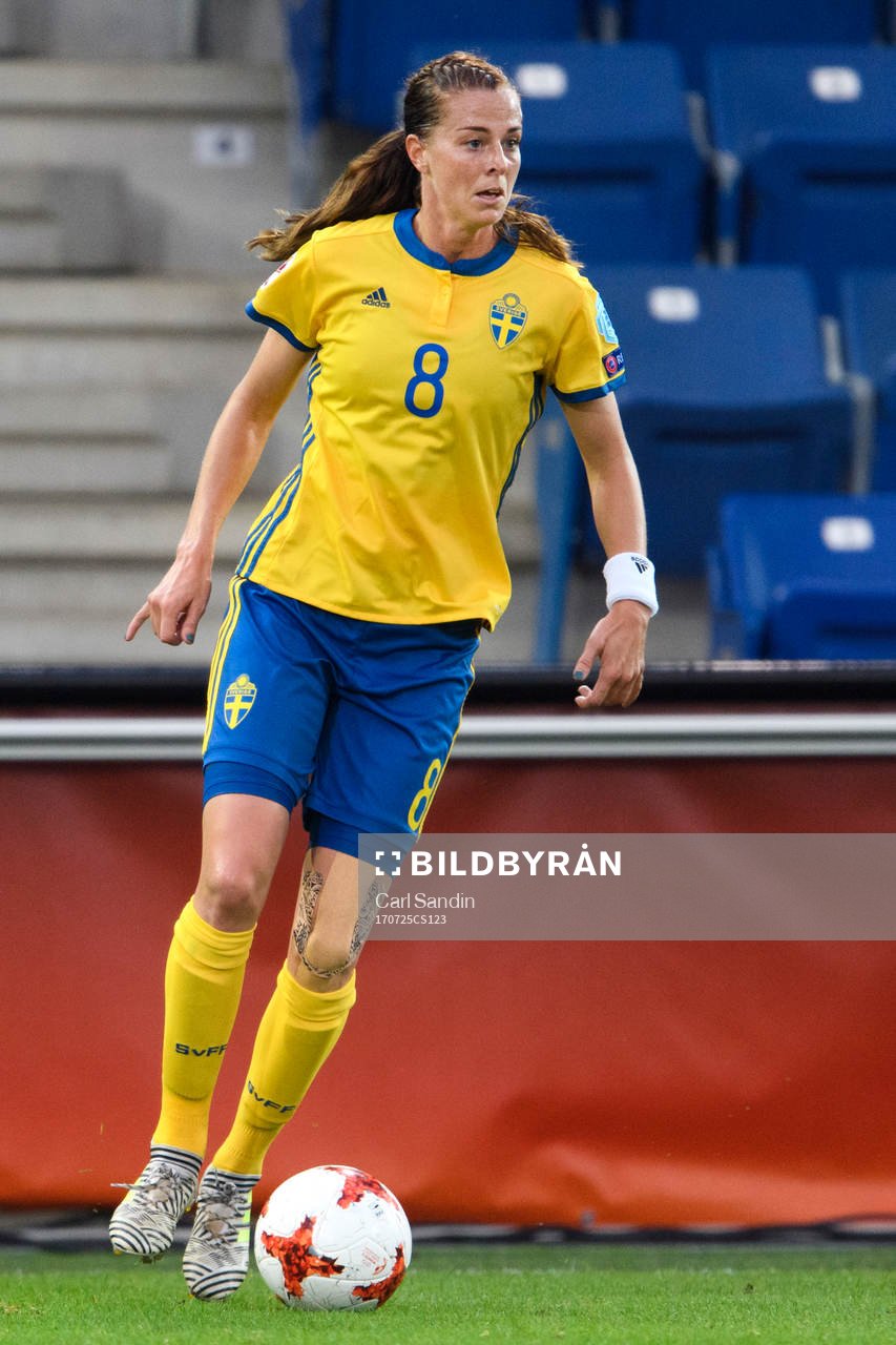Sveriges Lotta Schelin i matchen mellan Sverige och Italien