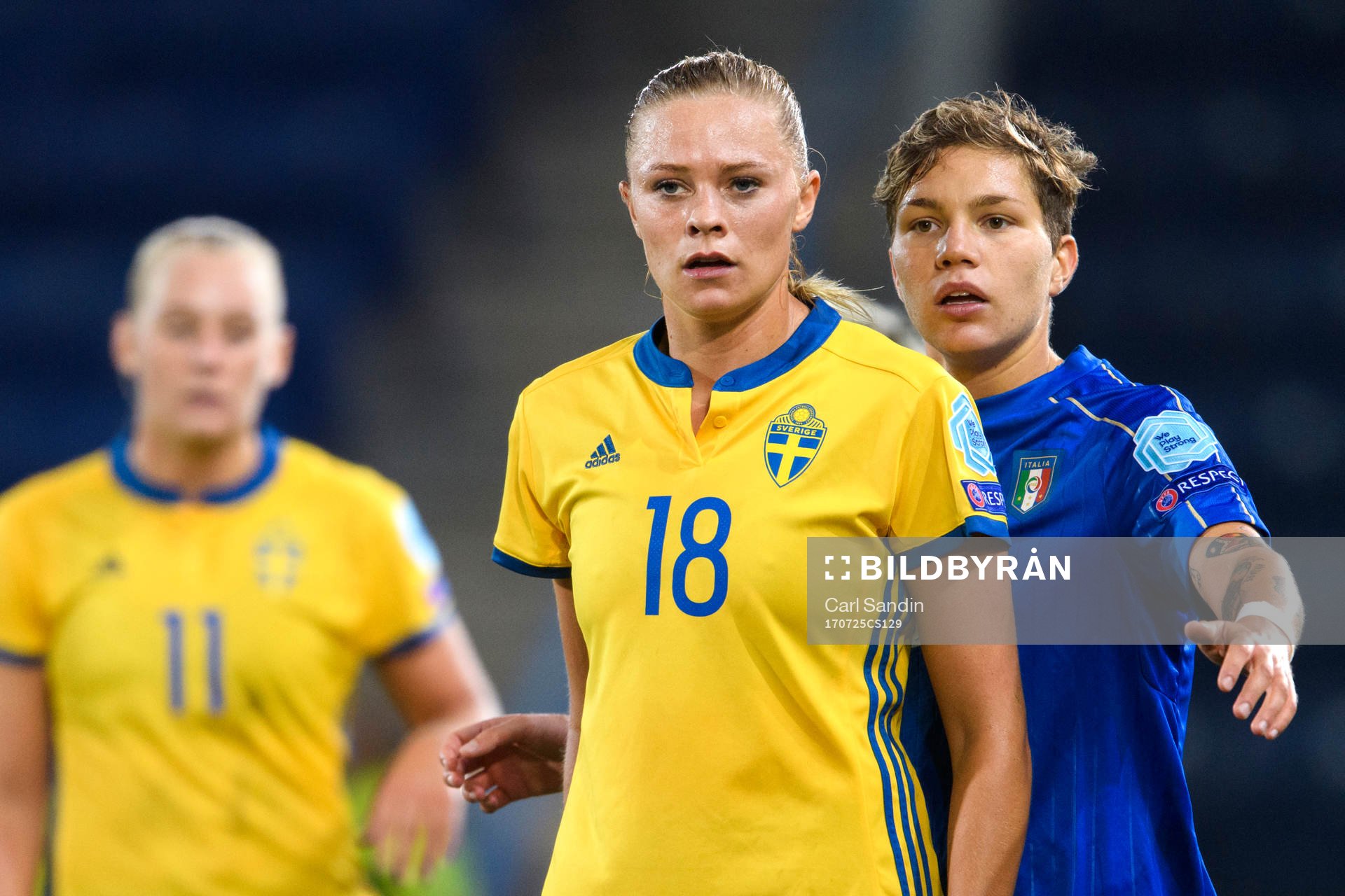 Sveriges Fridolina Rolfö i matchen mellan Sverige och