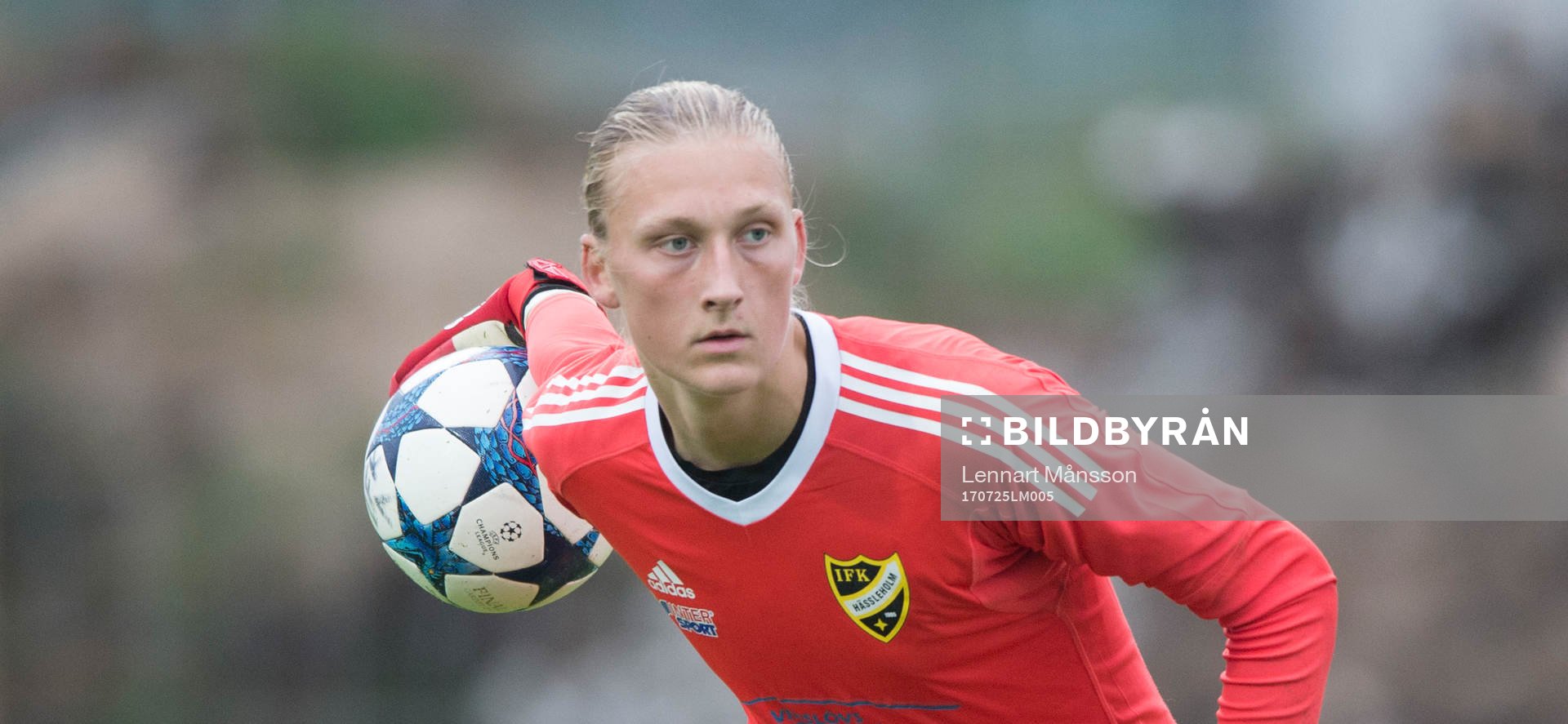 IFK Hässleholms Carl Lundahl Persson i matchen i Svenska