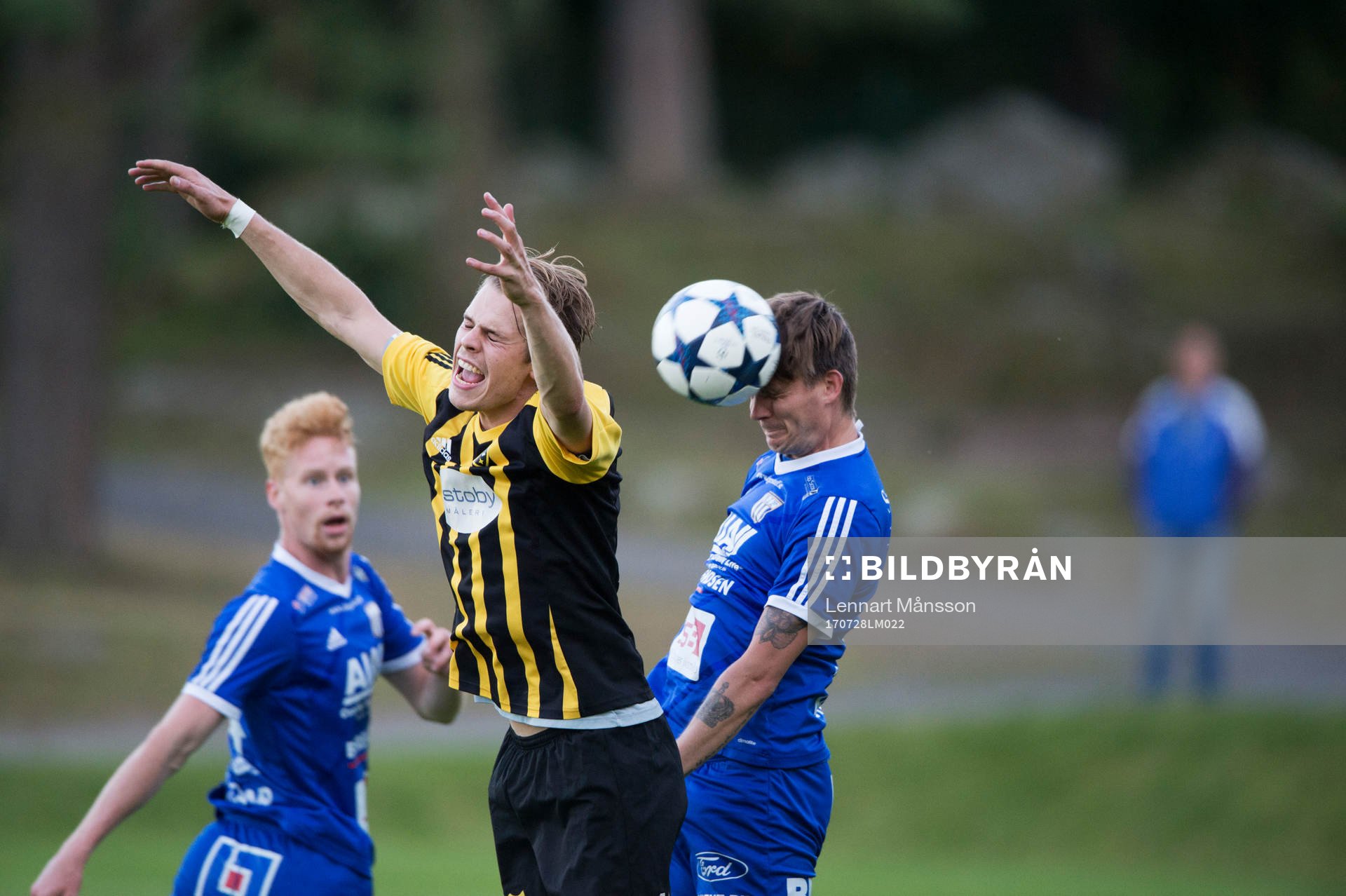 IFK Hässleholms Filip Ranmo i matchen i division 2 mellan