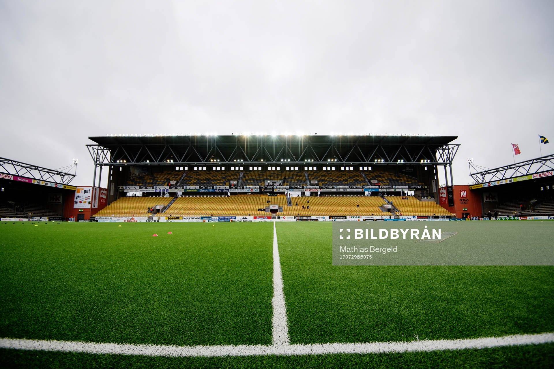 Interiören av Borås Arena