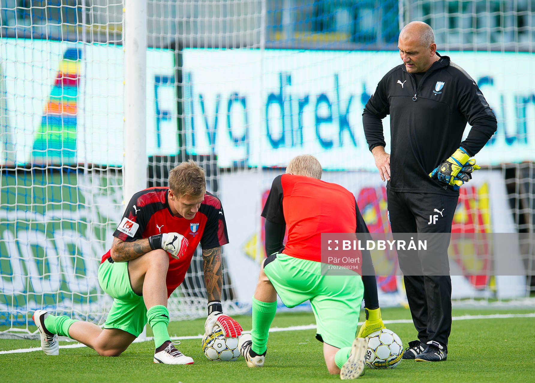 Malmö FFs målvakt Johan Dahlin och målvakt Fredrik
