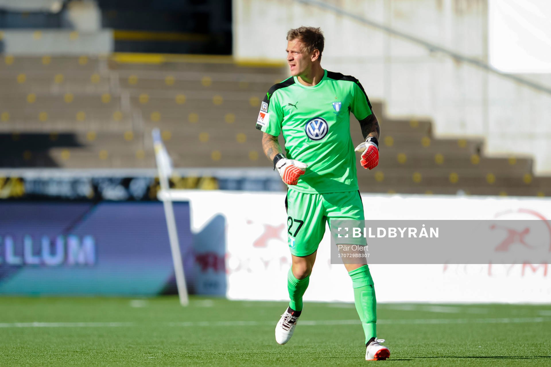 Malmö FFs målvakt Johan Dahlin