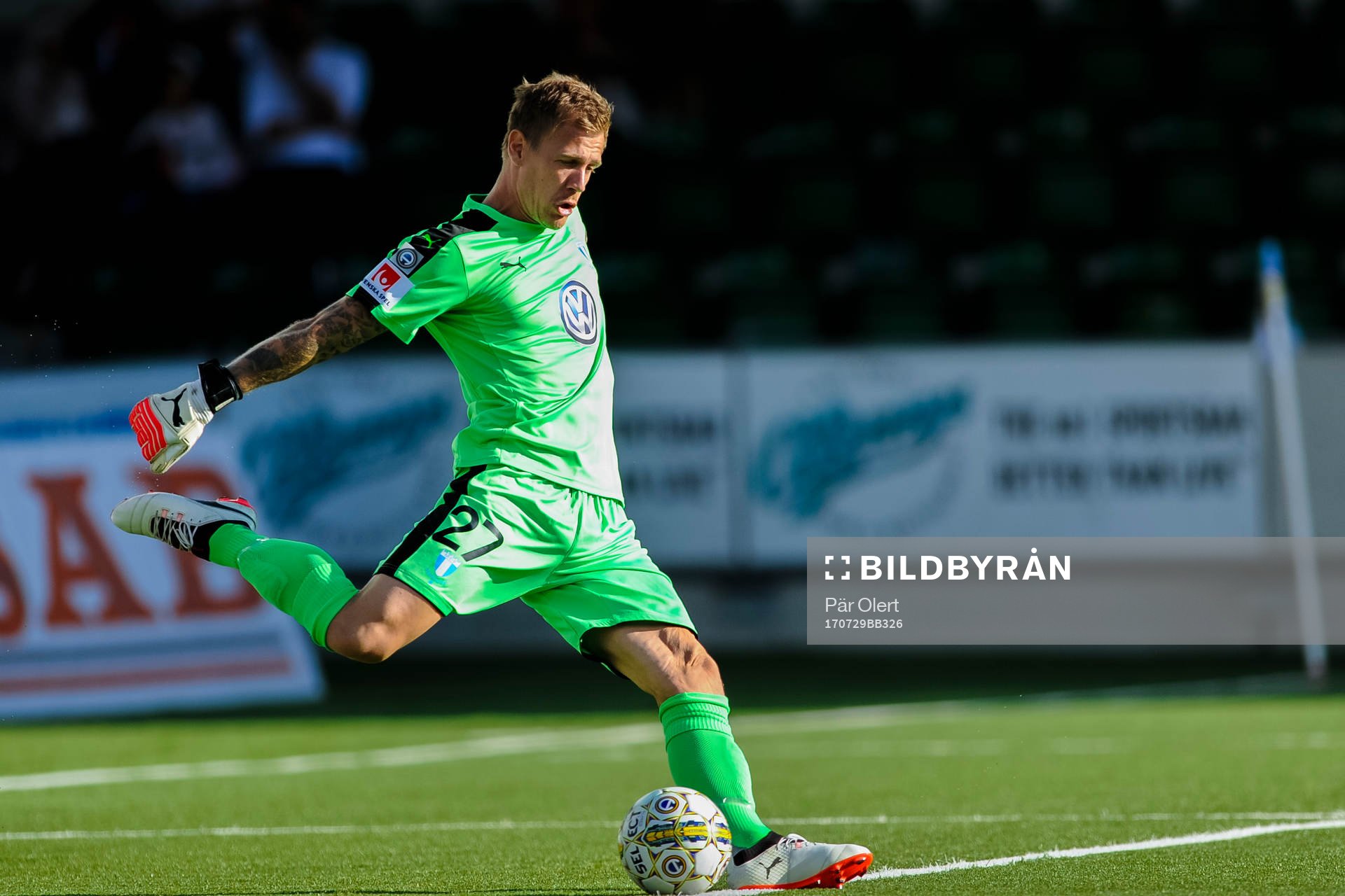 Malmö FFs målvakt Johan Dahlin