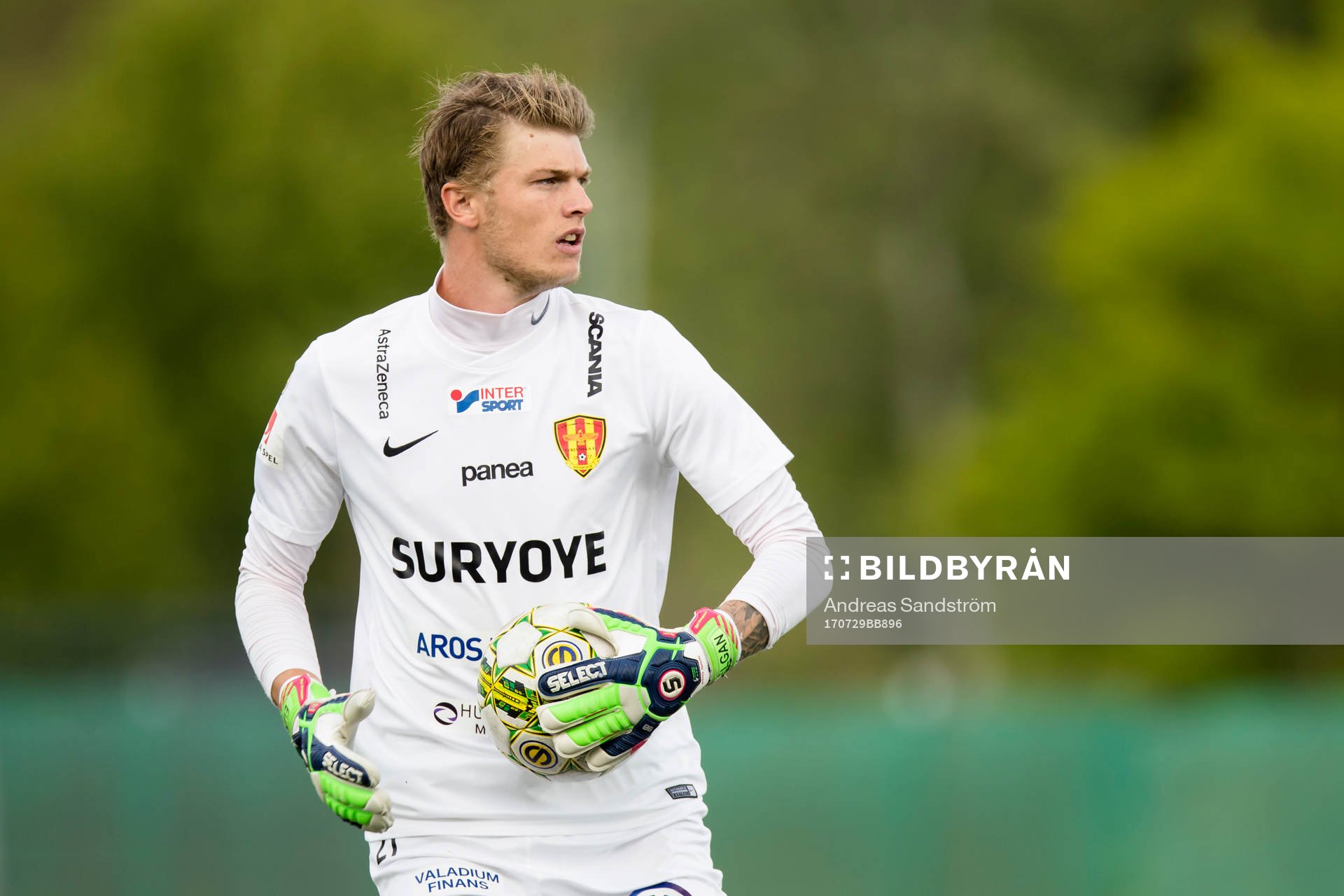 Syrianskas målvakt Hampus Elgan