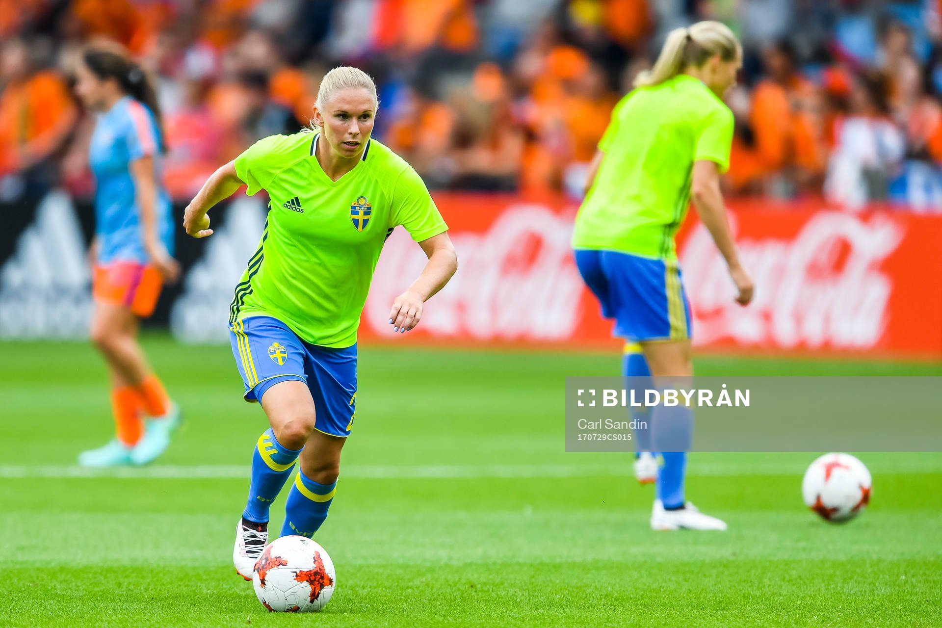 Sveriges Sveriges Jonna Andersson  före  kvartsfinalen