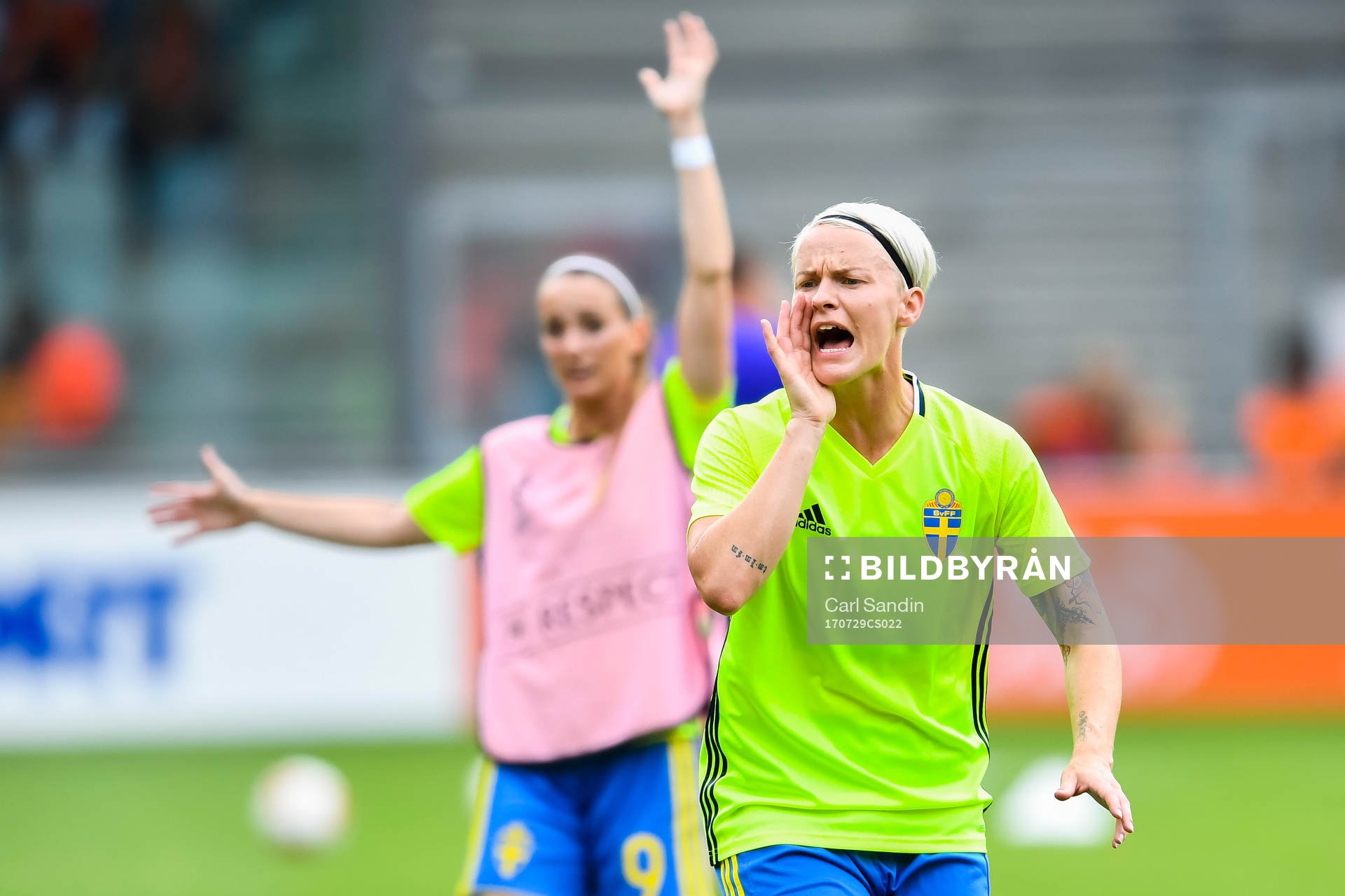 Sveriges Nilla Fischer e före  kvartsfinalen mellan