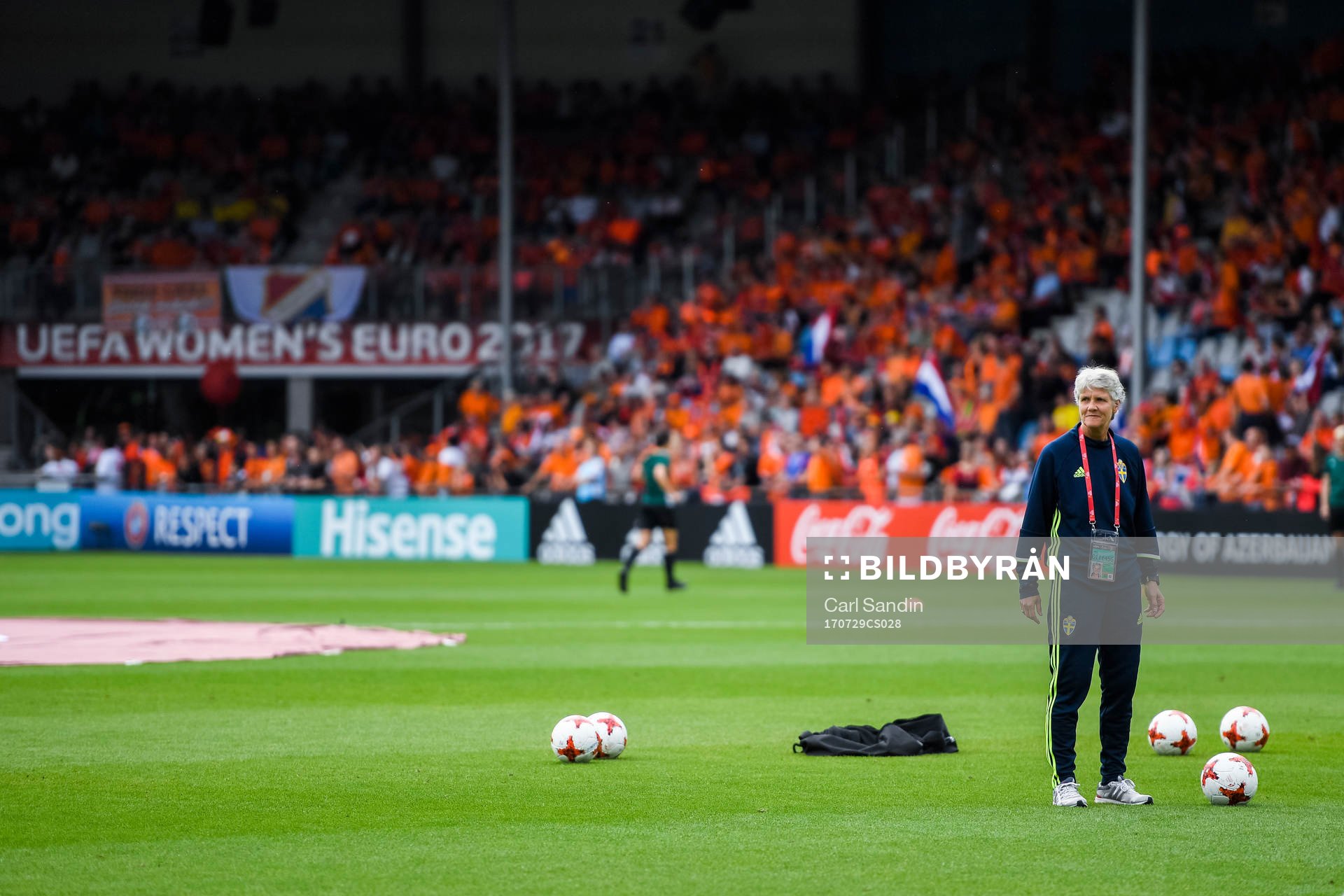 Sveriges förbundskapten Pia Sundhage före kvartsfinalen