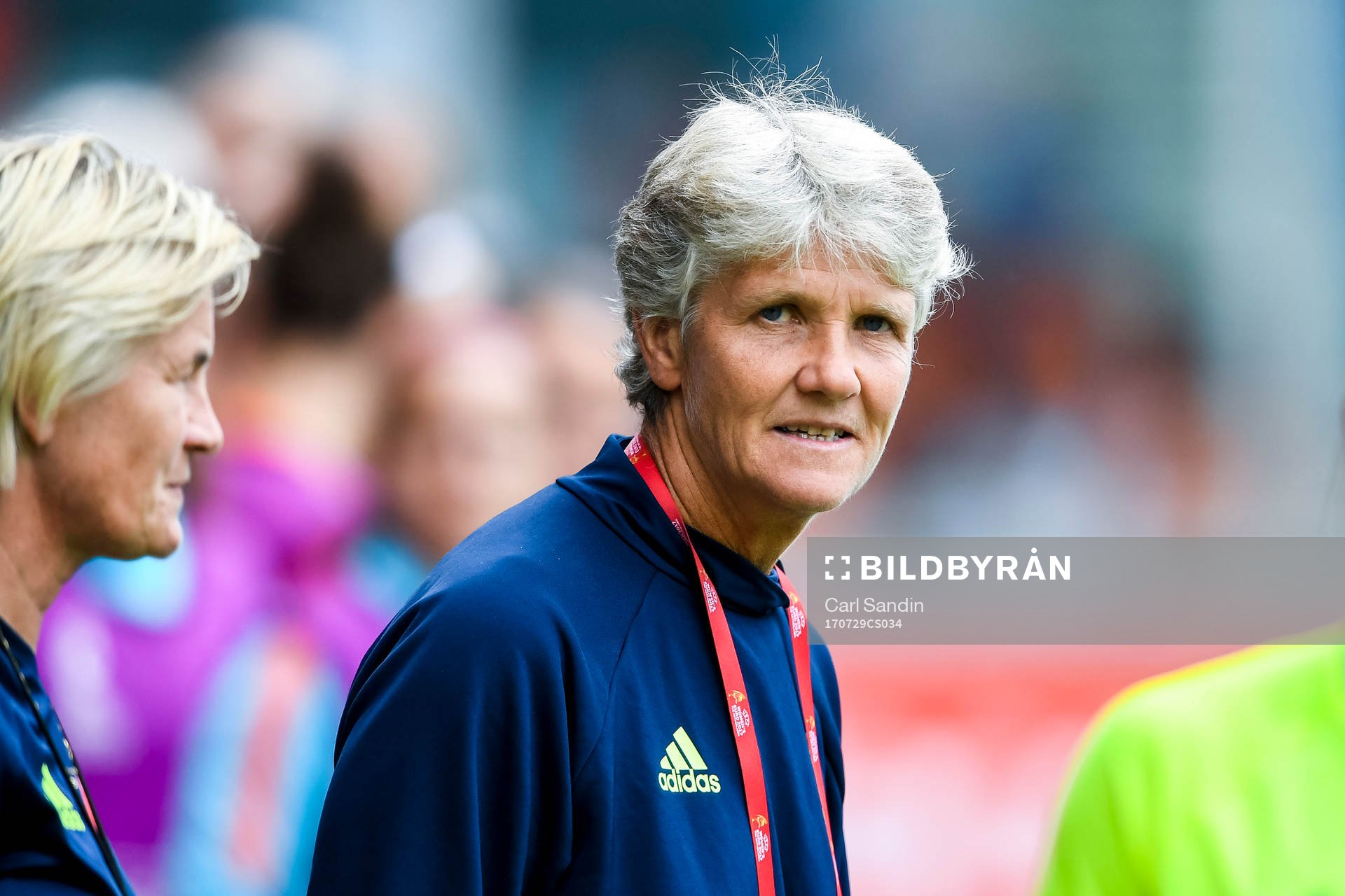 Sveriges förbundskapten Pia Sundhage före kvartsfinalen mellan Holland och Sverige under dag 14 av fotbolls-EM den 29 juli 2017 i Doetinchem.